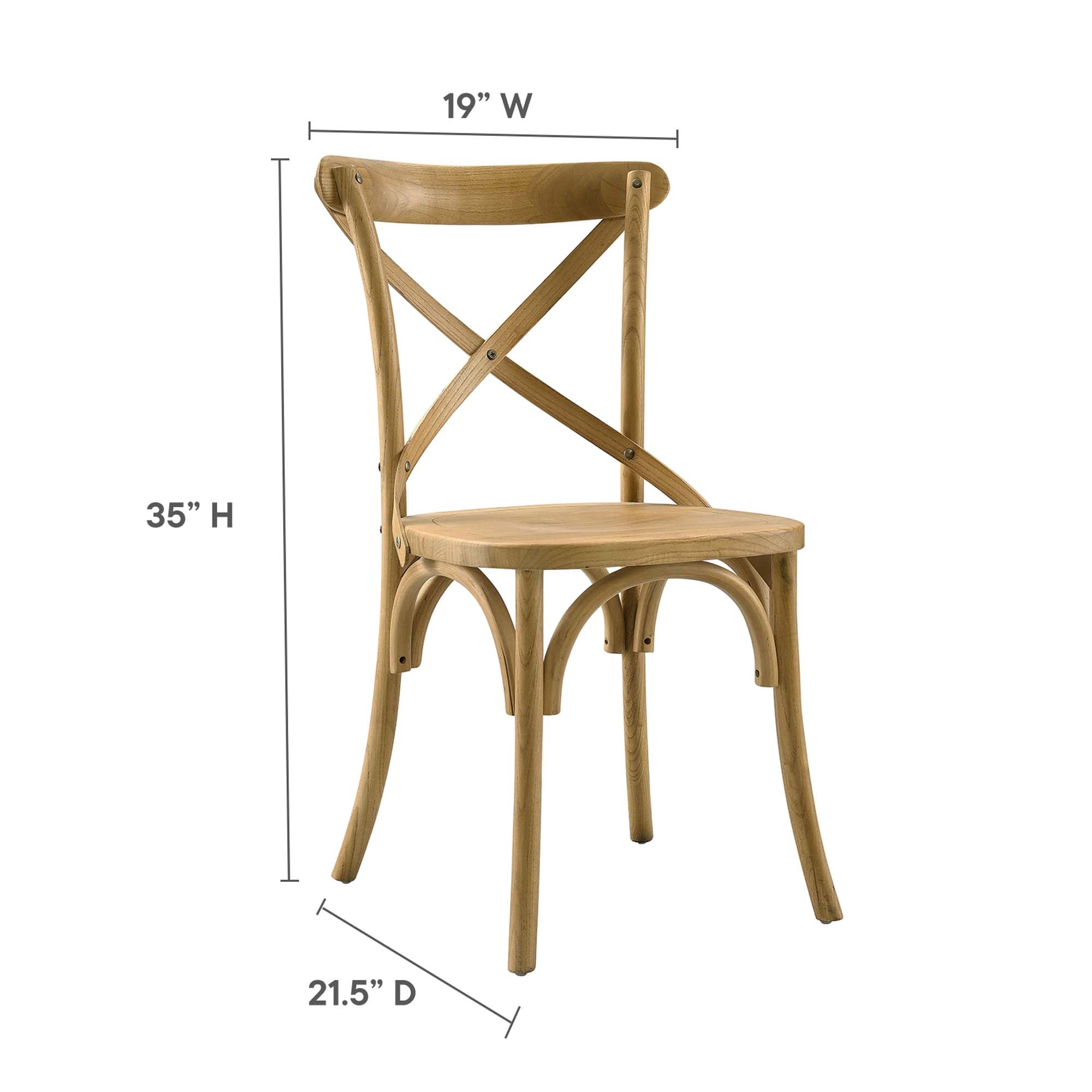 Gear Dining Side Chair, Natural