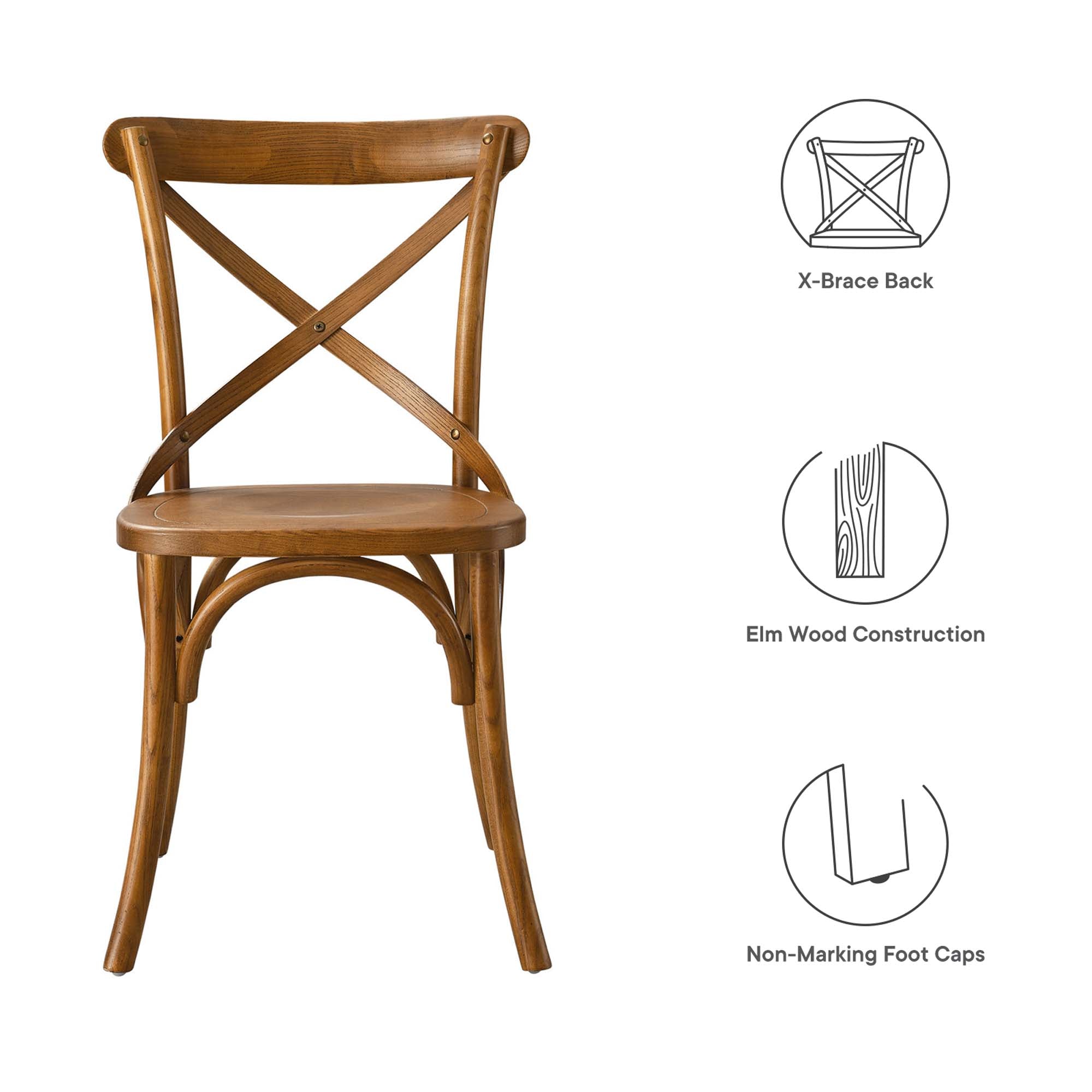 Gear Dining Side Chair, Walnut