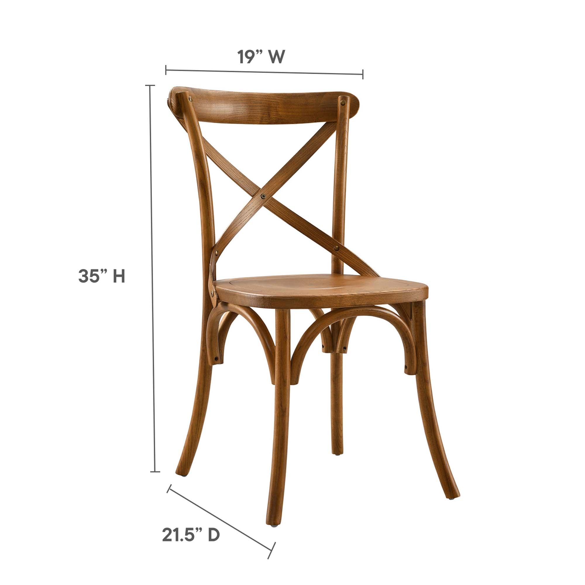 Gear Dining Side Chair, Walnut