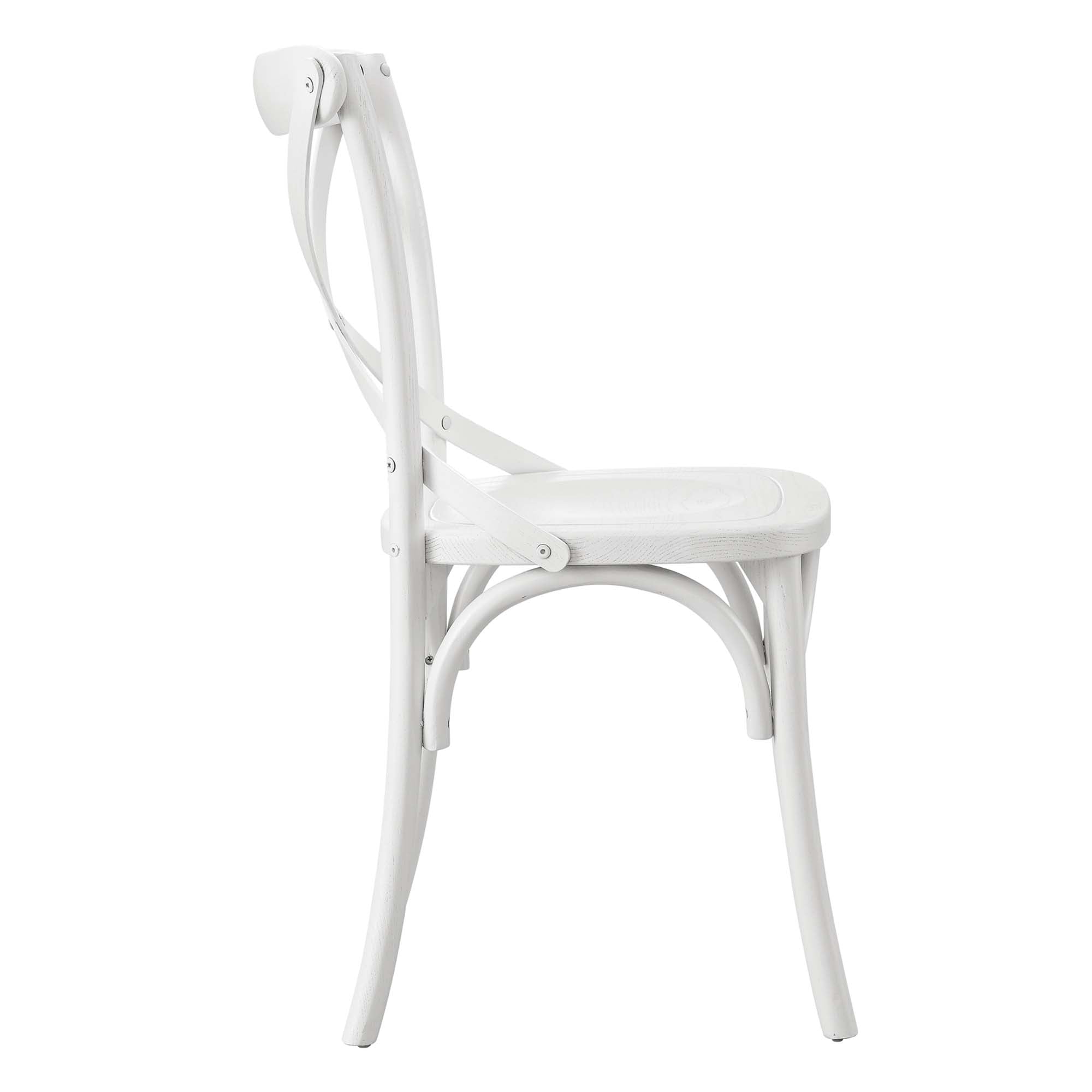 Gear Dining Side Chair, White