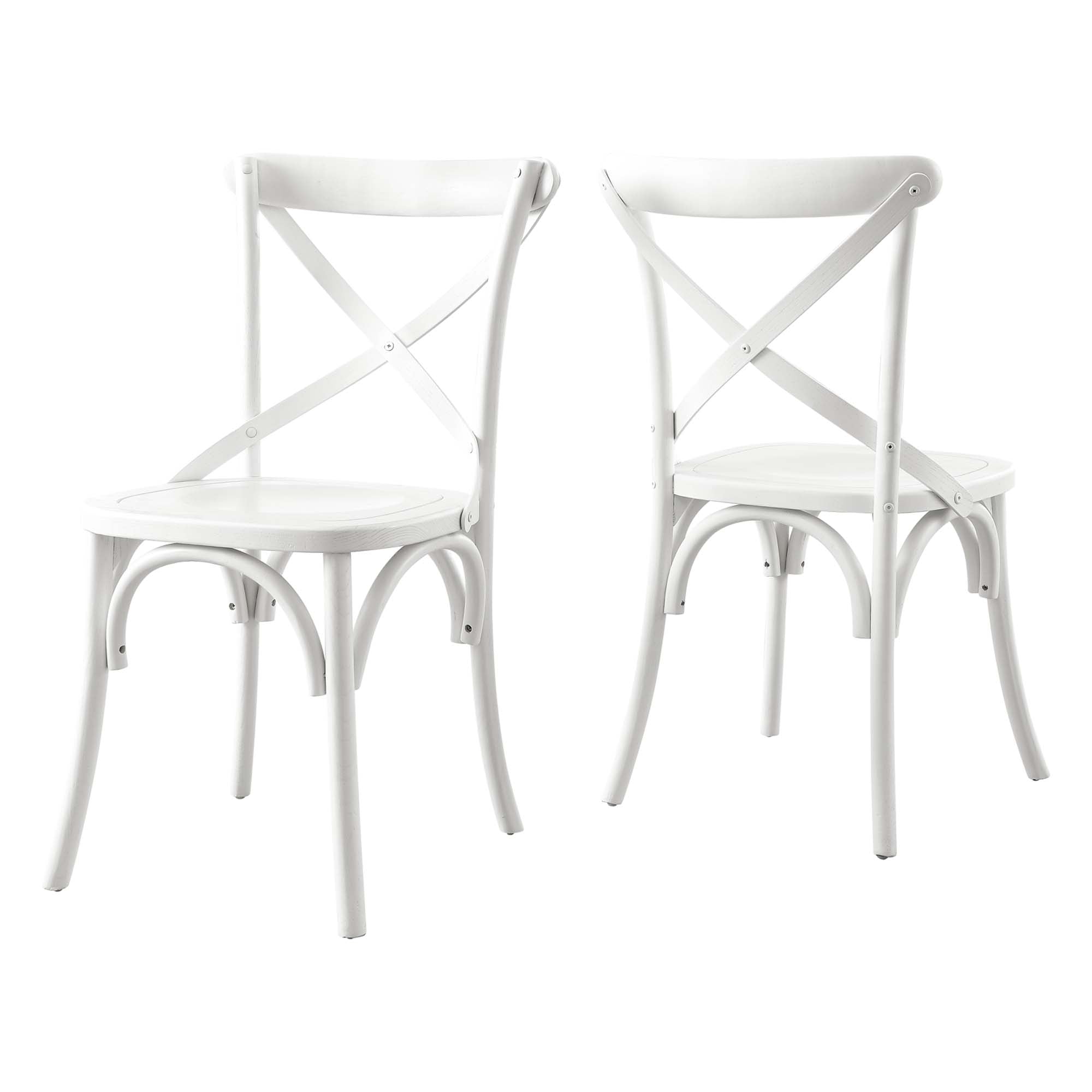 Gear Dining Side Chair, White