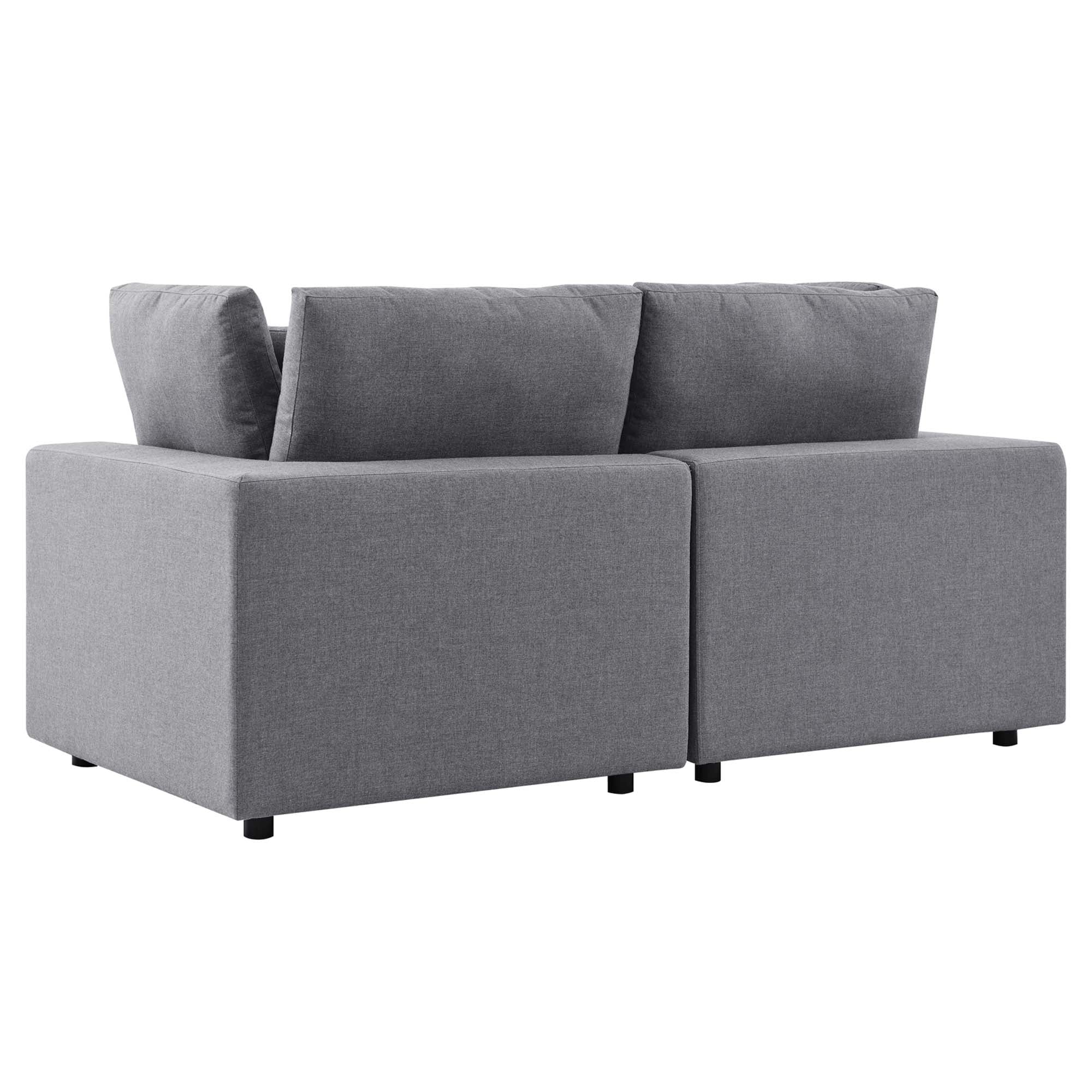 Commix Sunbrella® Outdoor Patio Loveseat, Gray