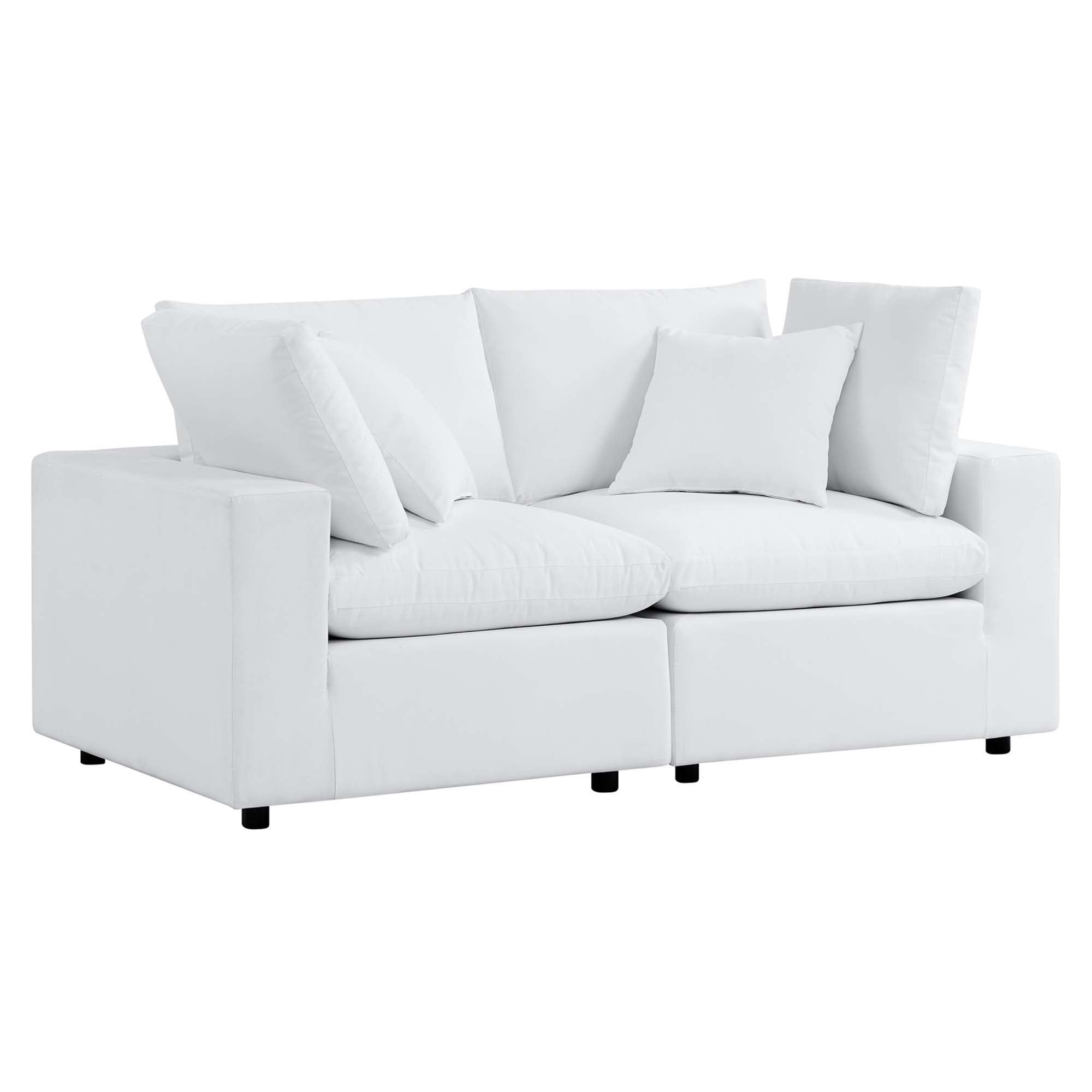 Commix Sunbrella® Outdoor Patio Loveseat, White
