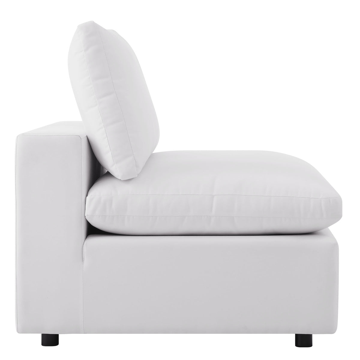 Commix 5-Piece Outdoor Patio Sectional Sofa, White