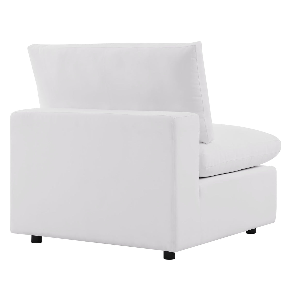 Commix 5-Piece Outdoor Patio Sectional Sofa, White