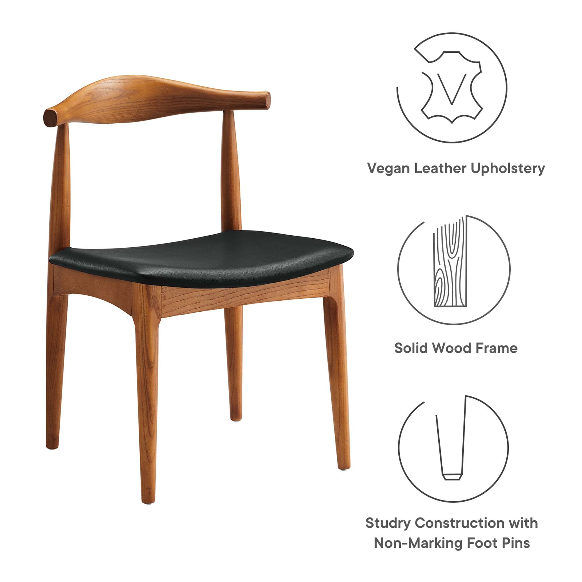 Tracy Dining Side Chair, Black