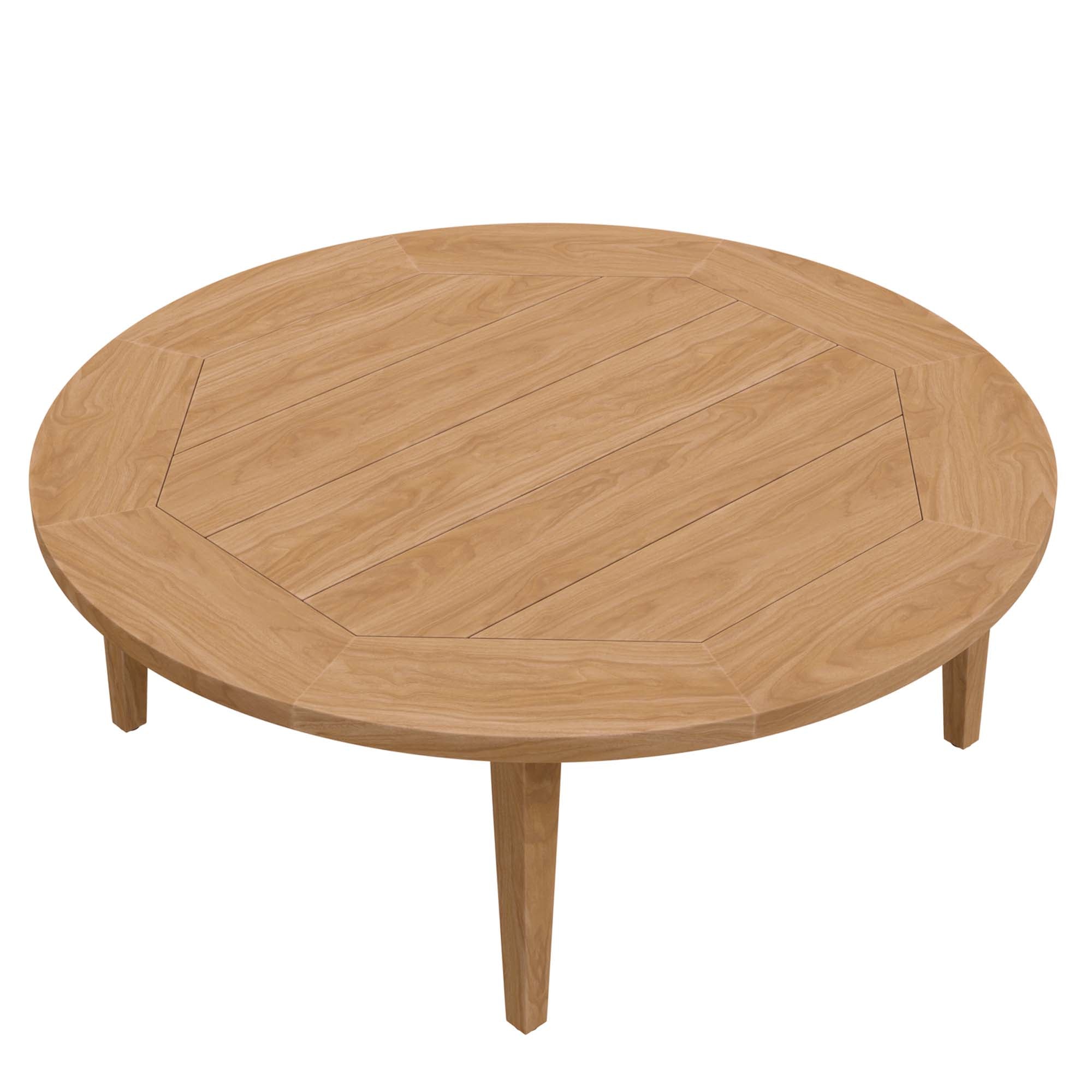 Brisbane Teak Wood Outdoor Patio Coffee Table, Natural