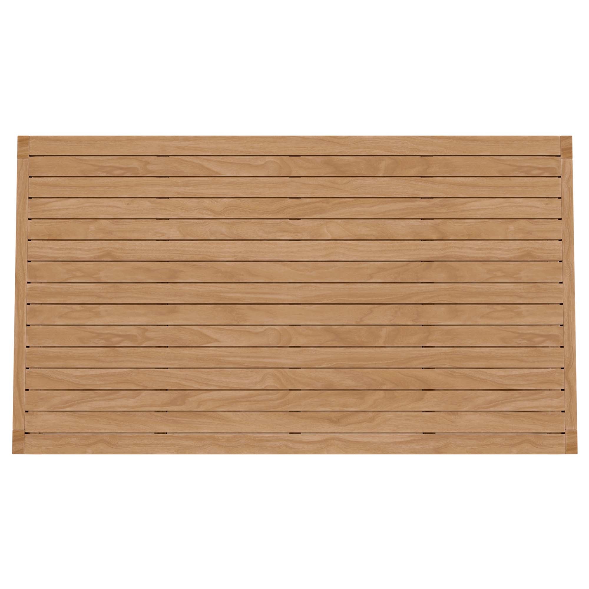 Carlsbad Teak Wood Outdoor Patio Coffee Table, Natural