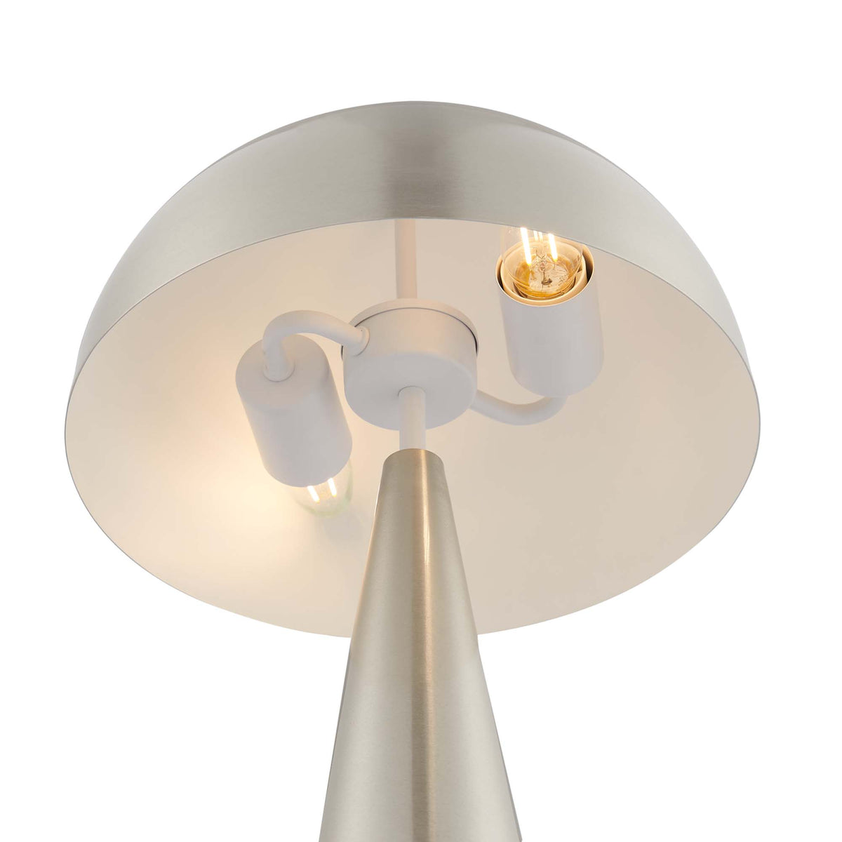 Selena Metal Table Lamp, Satin Nickel