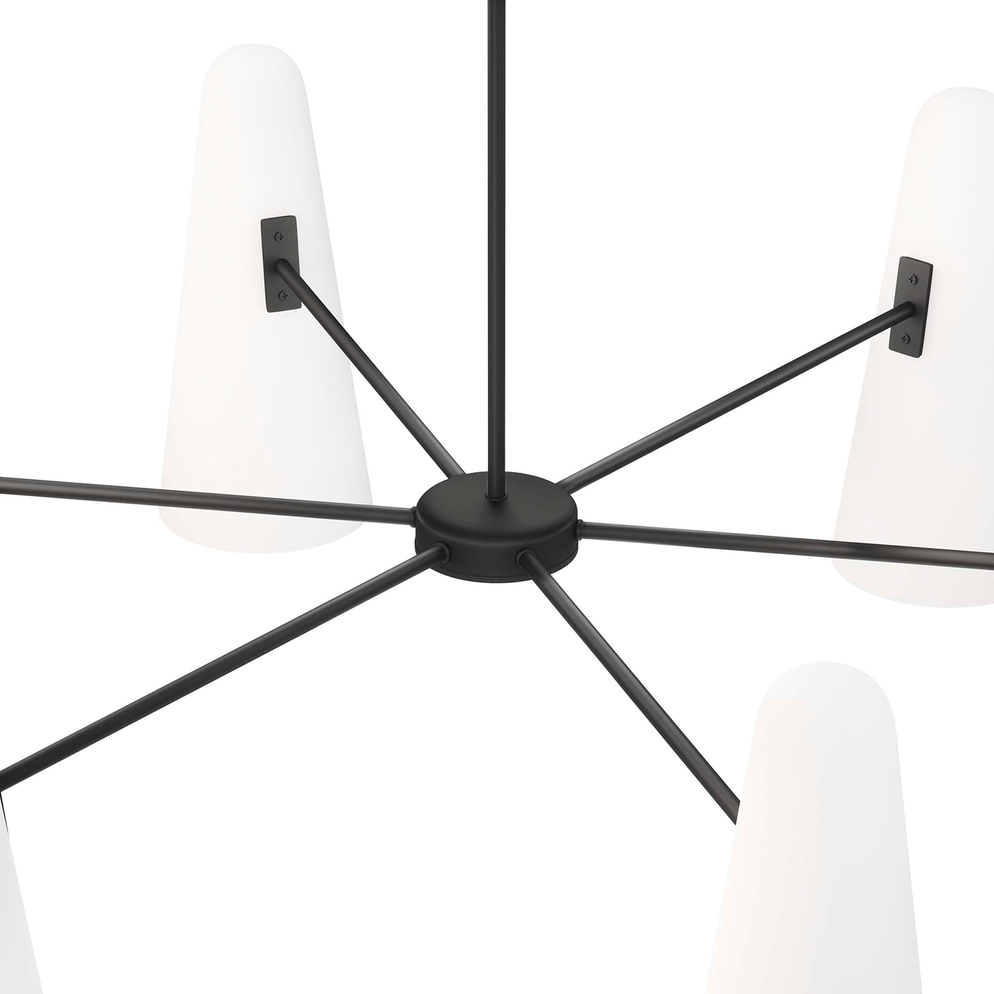 Beacon 6-Light Chandelier, Opal Black