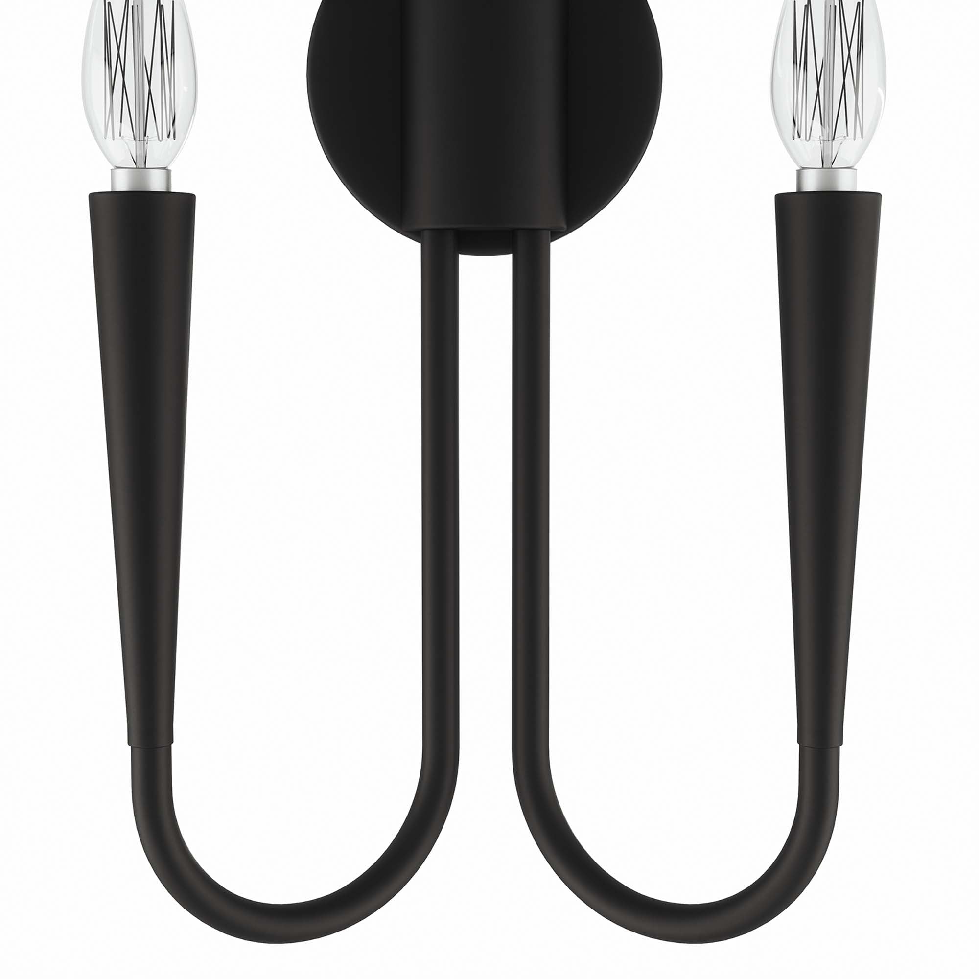 Penrose 2-Light Wall Sconce, Black