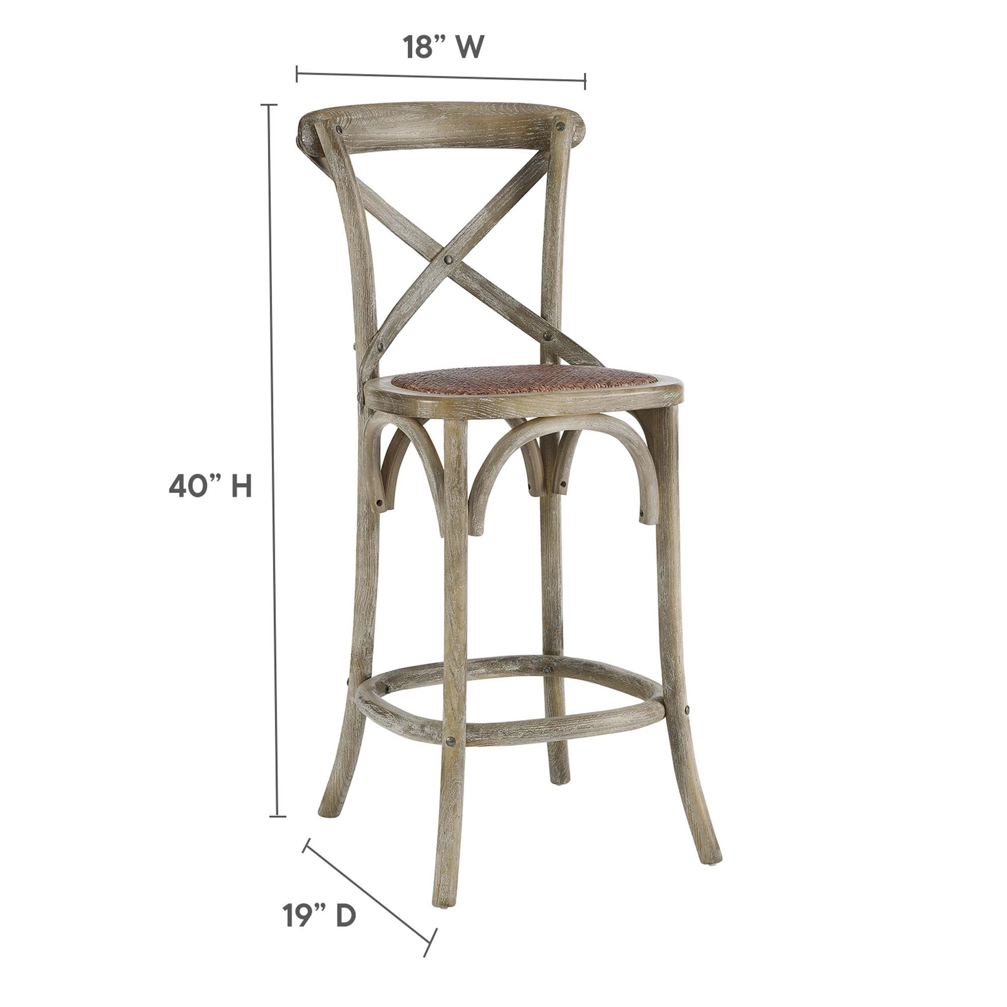 Gear Counter Stool, Gray