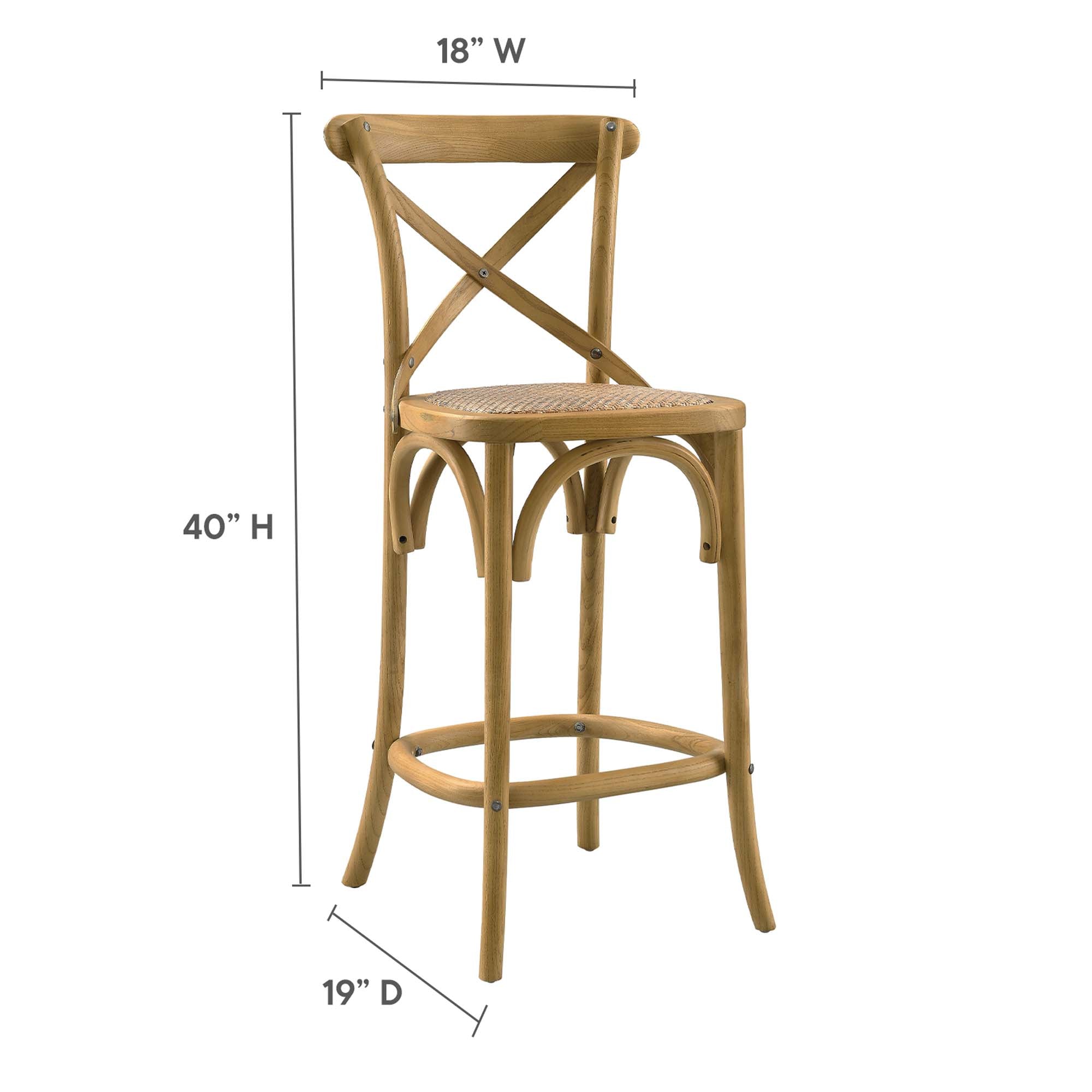 Gear Counter Stool, Natural