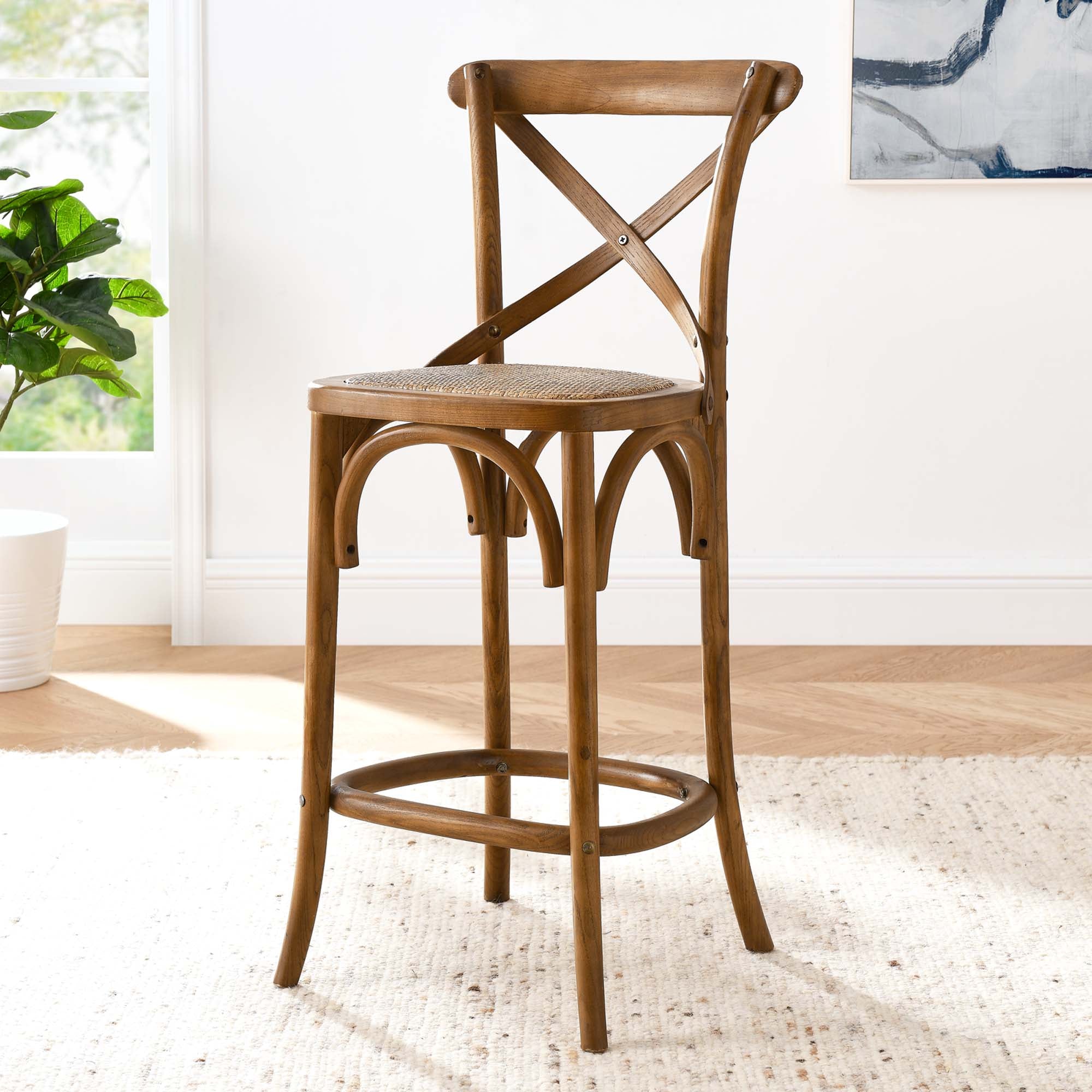 Gear Counter Stool, Walnut