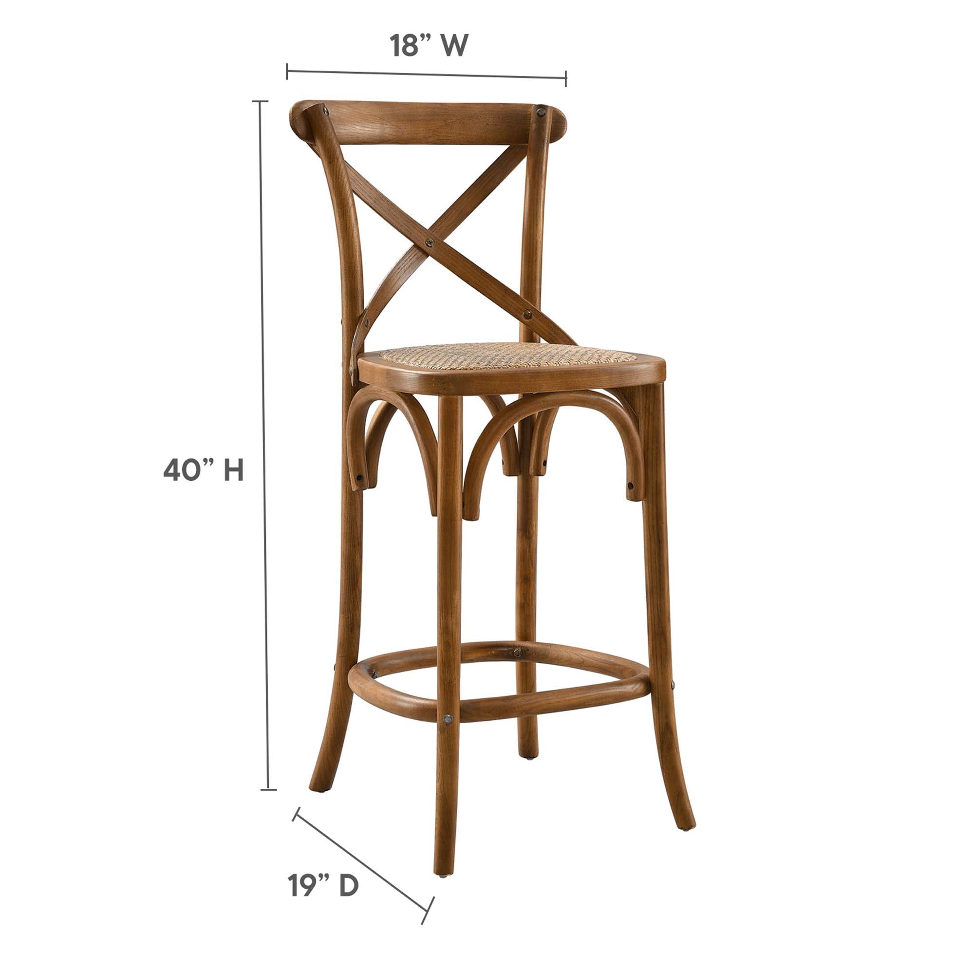 Gear Counter Stool, Walnut
