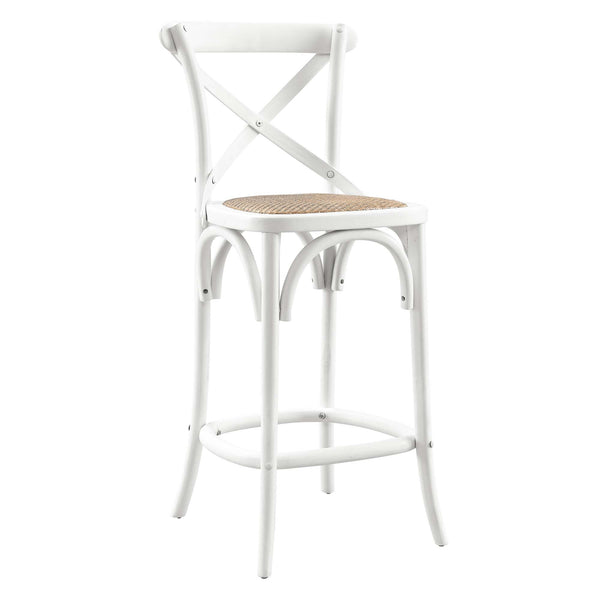 Gear Counter Stool, White