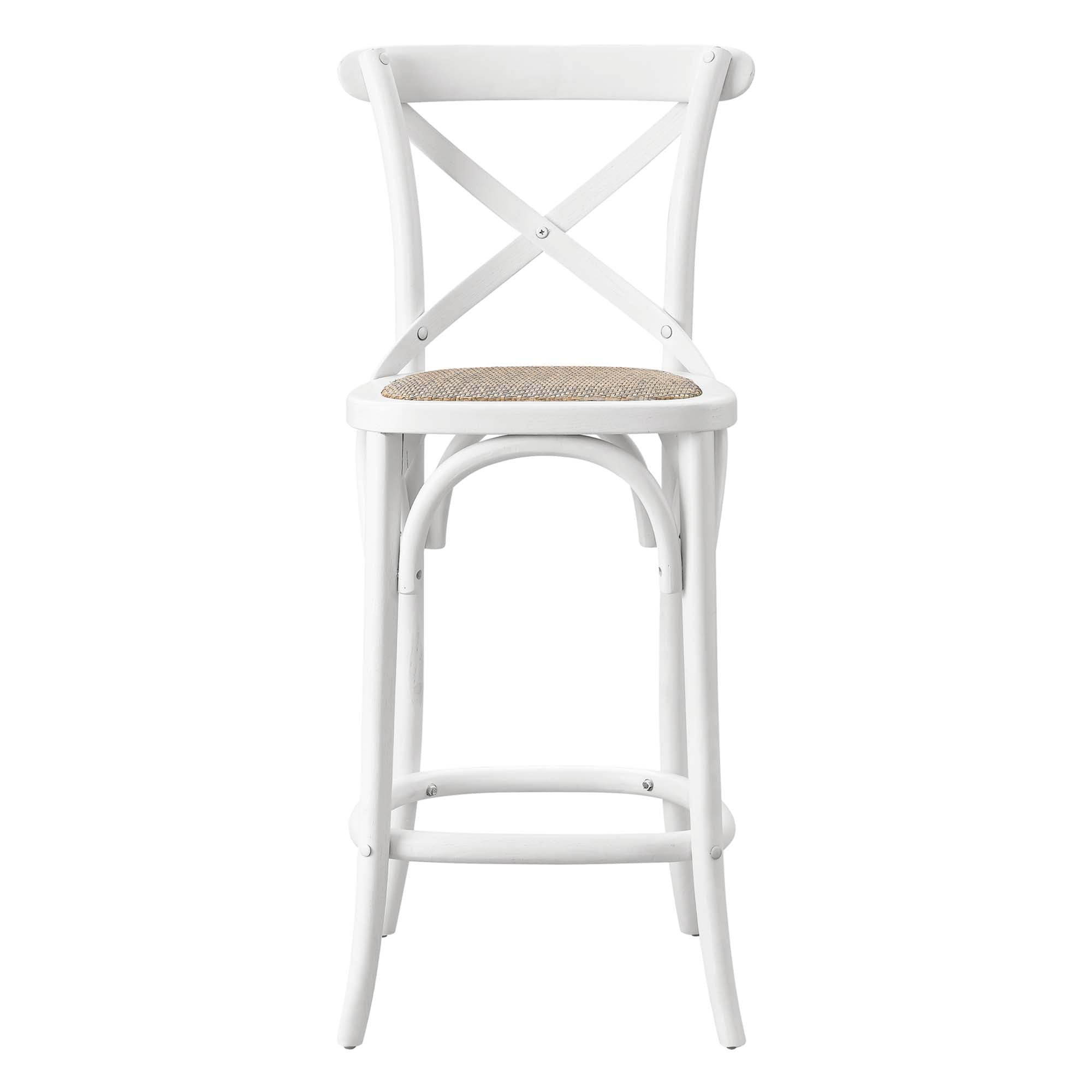 Gear Counter Stool, White