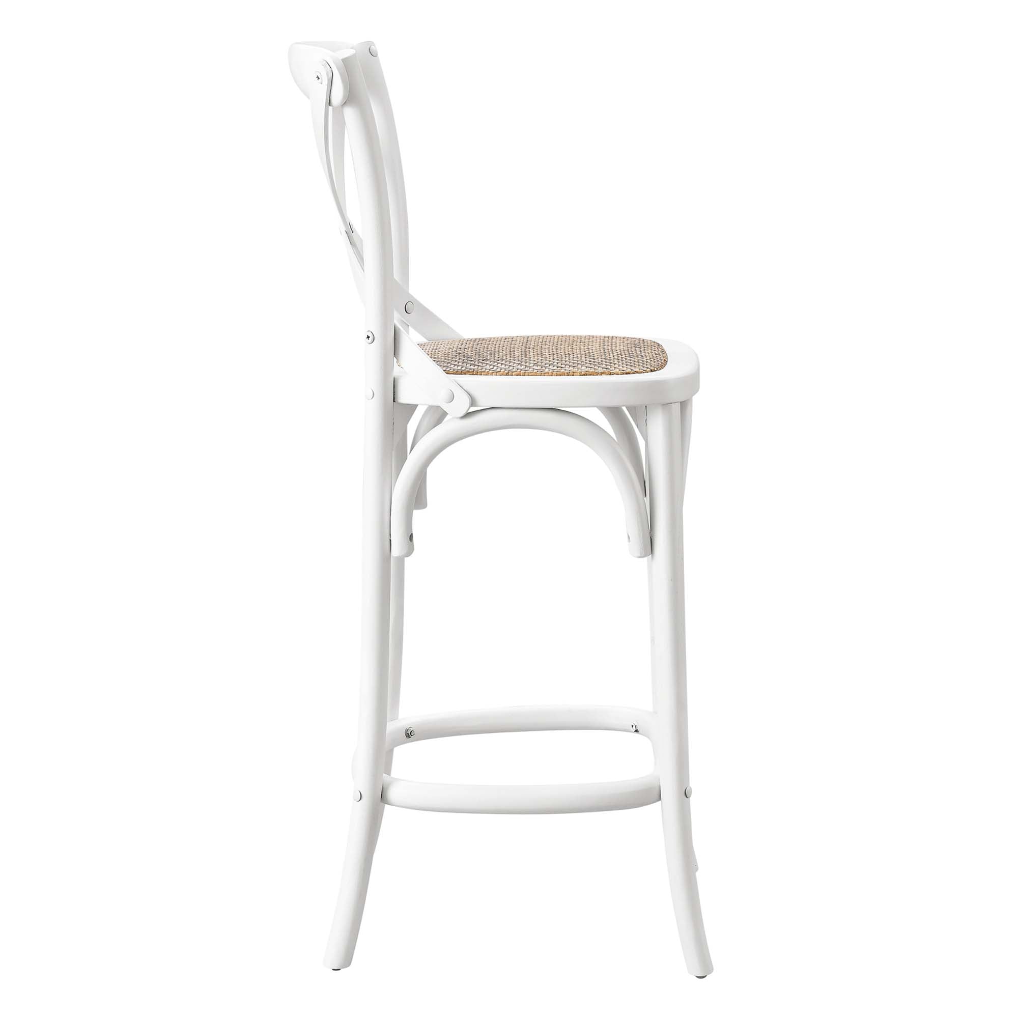 Gear Counter Stool, White