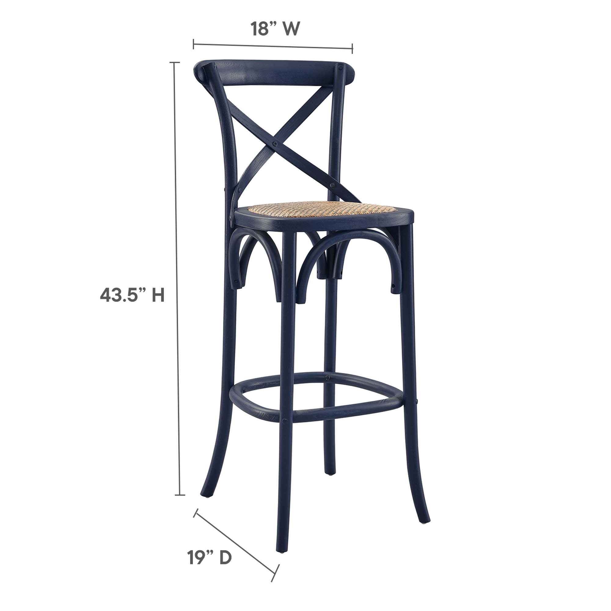 Gear Bar Stool, Midnight Blue