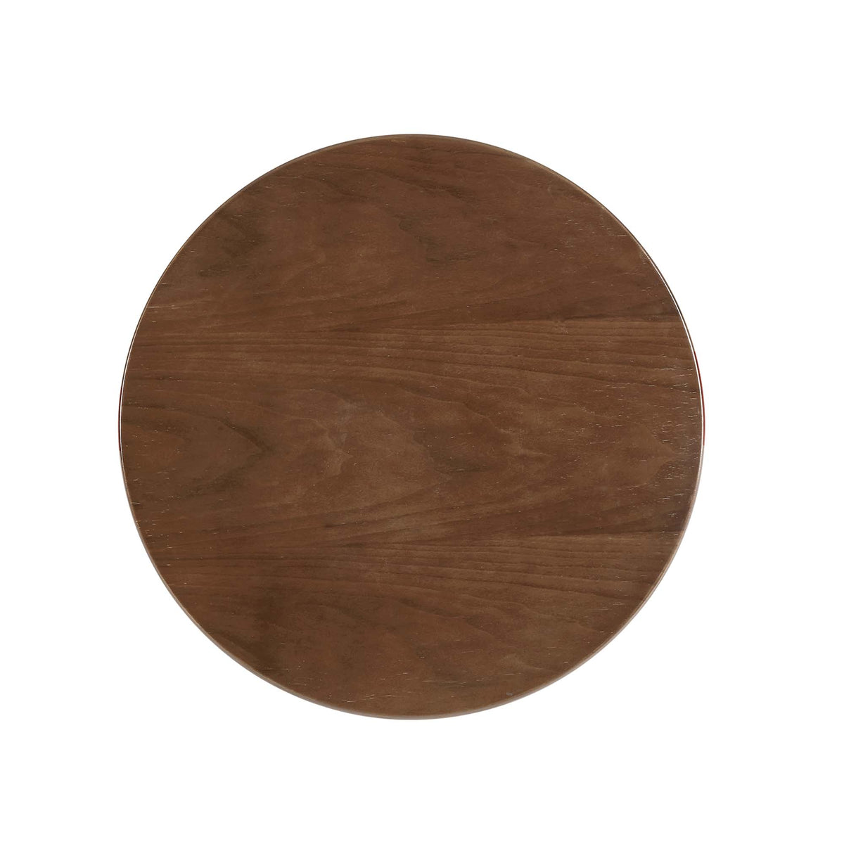 Lippa 20" Round Wood Side Table, White Walnut
