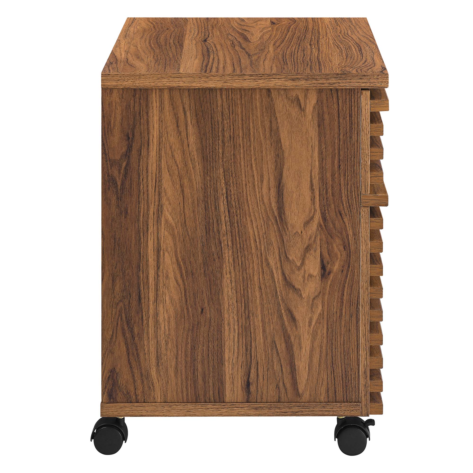 Render Wood File Cabinet, Walnut
