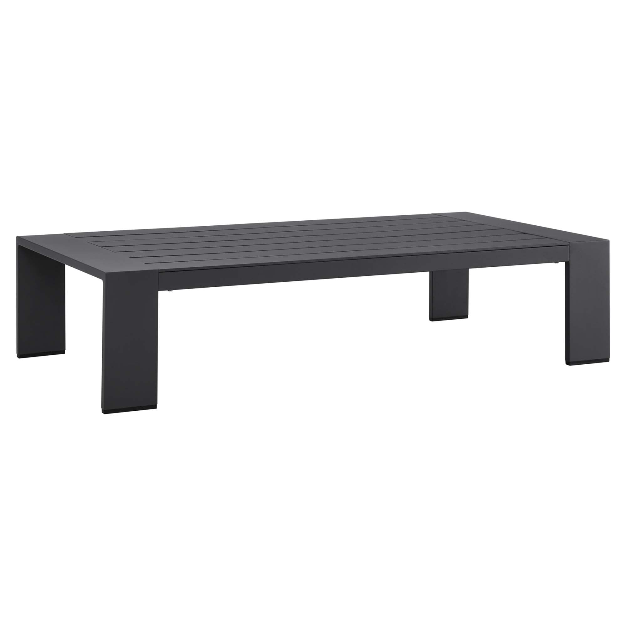 Tahoe 2-Piece Outdoor Patio Powder-Coated Aluminum Set, Gray Charcoal