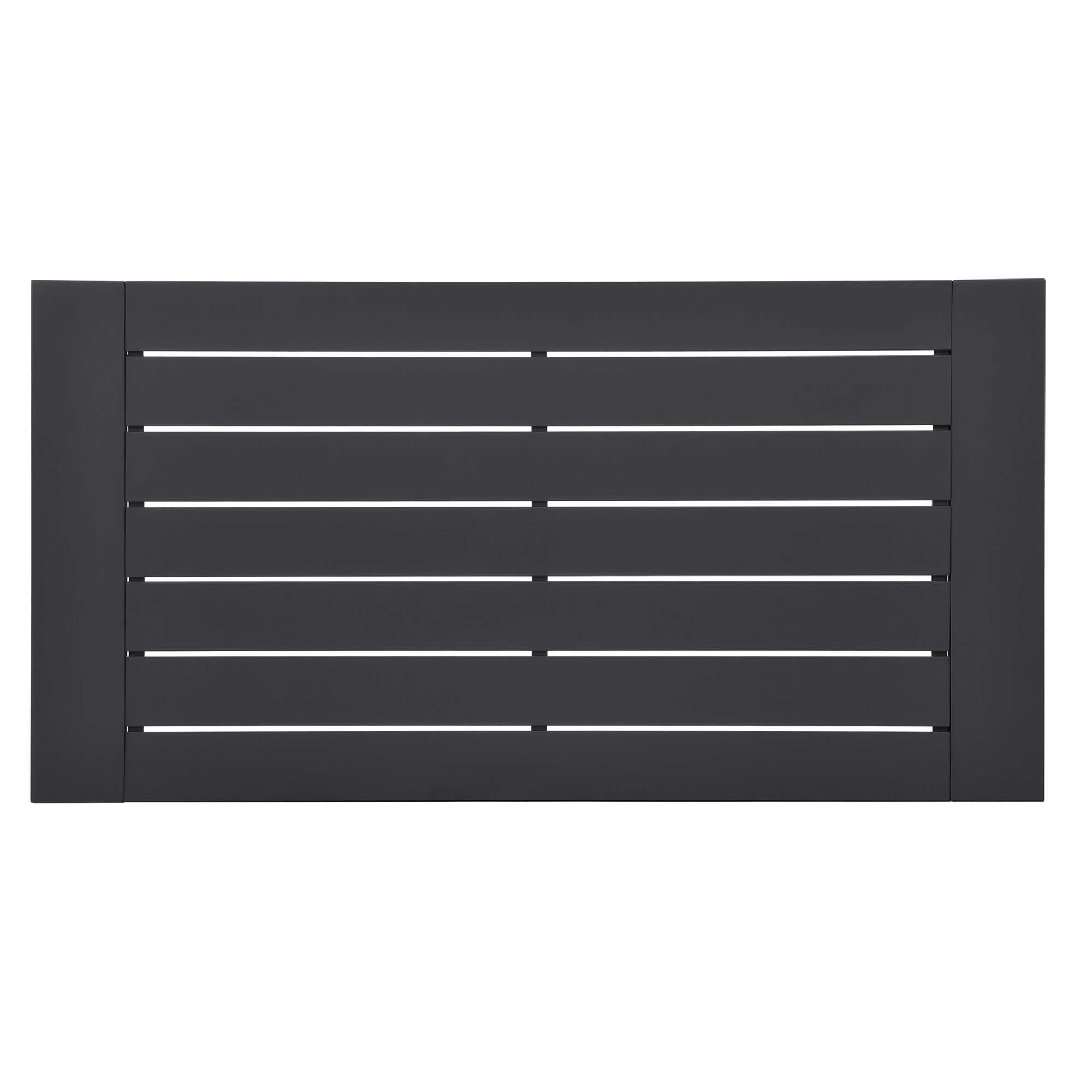 Tahoe 2-Piece Outdoor Patio Powder-Coated Aluminum Set, Gray Charcoal