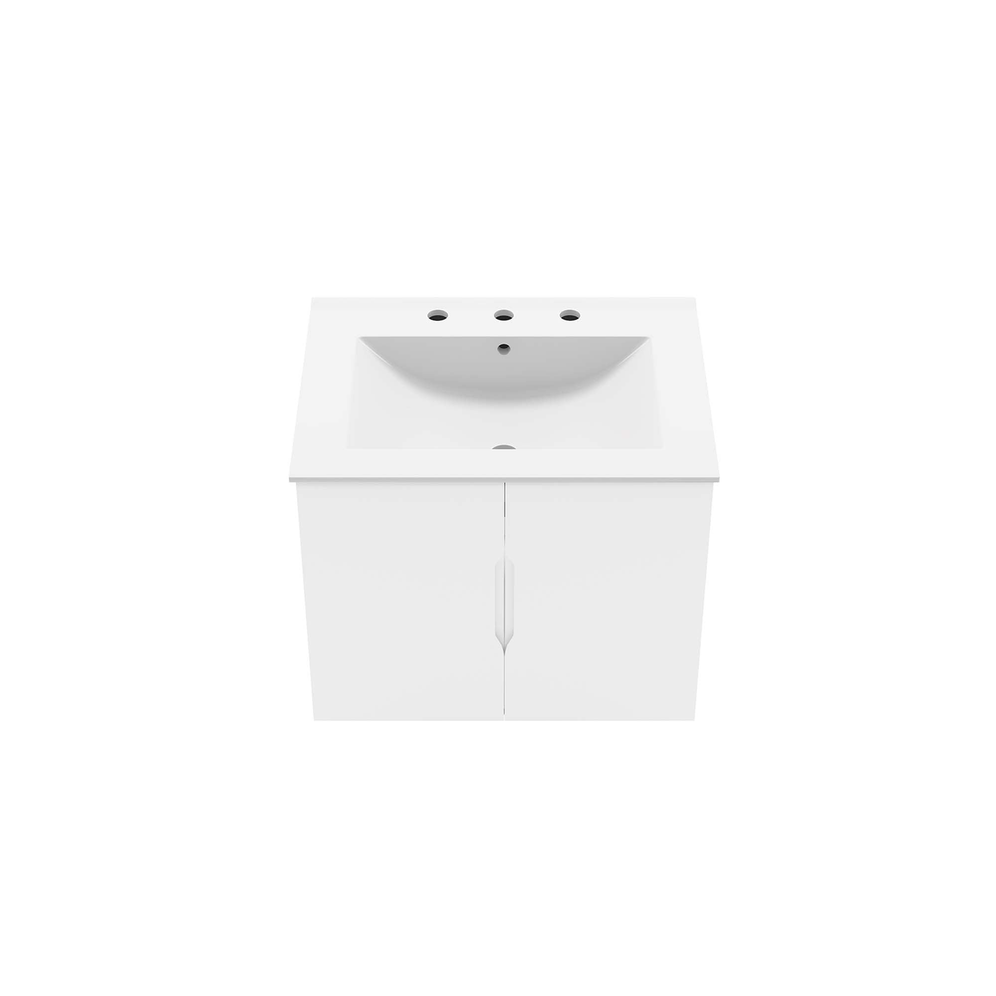 Vitality 24" Bathroom Vanity, White White