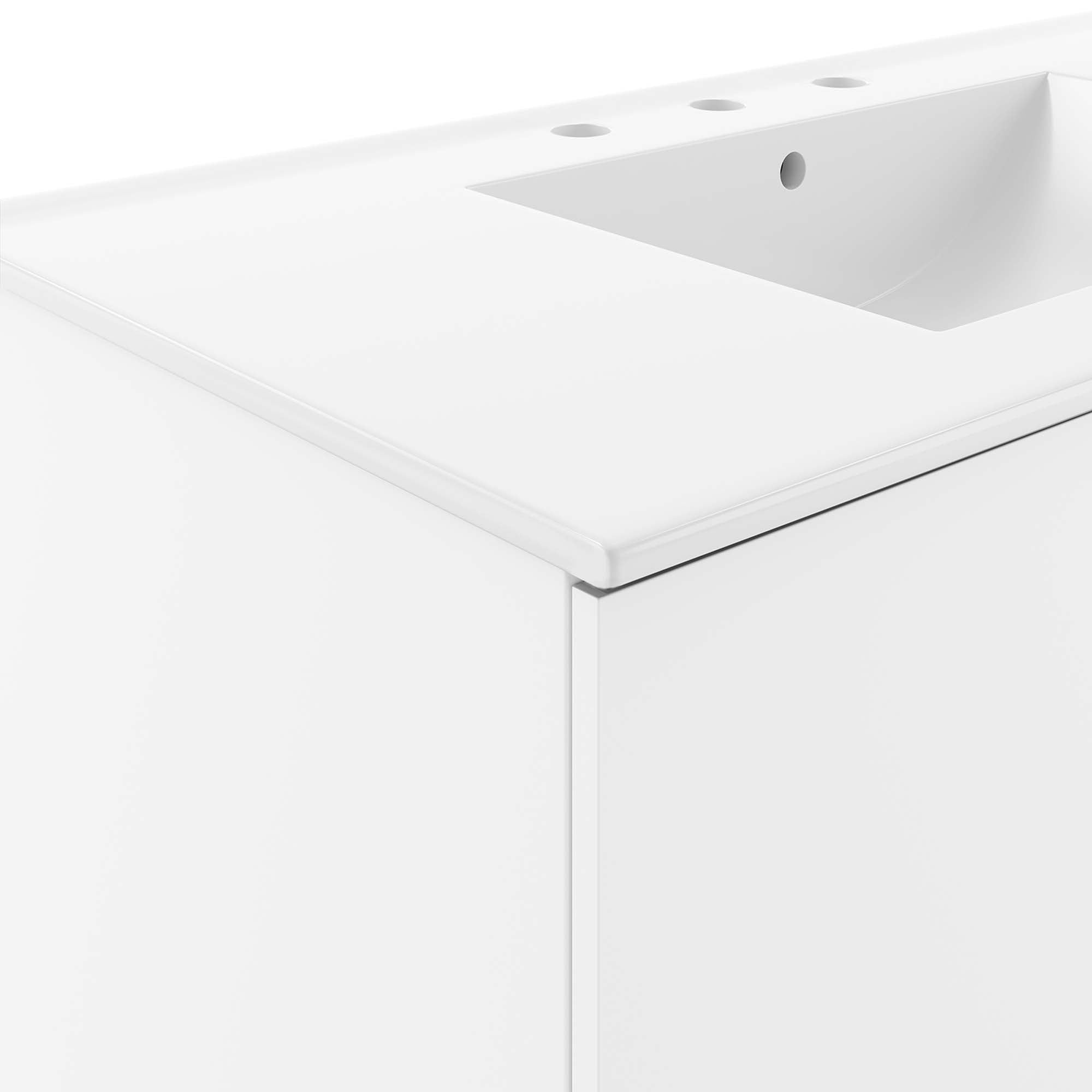 Vitality 36" Bathroom Vanity, White White
