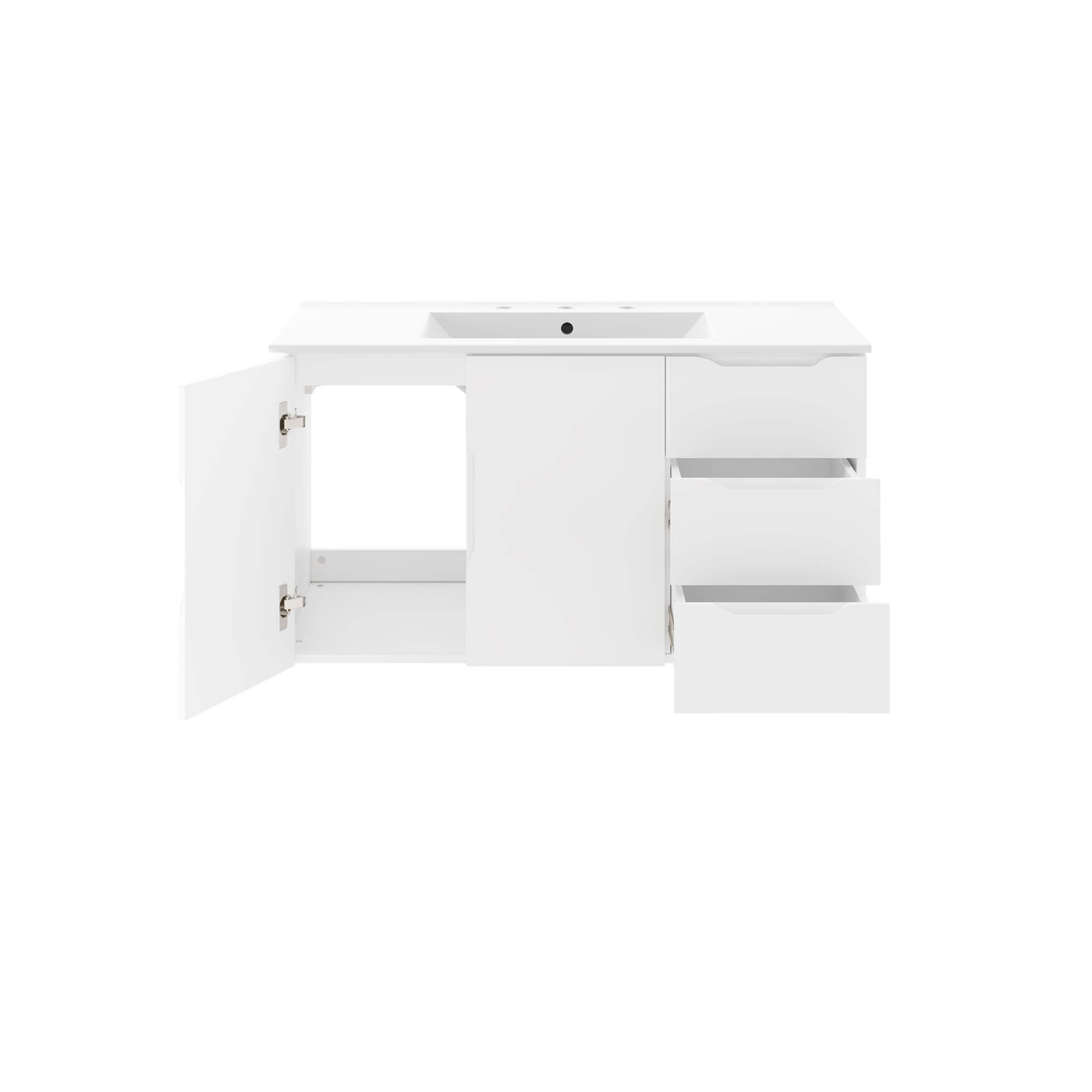 Vitality 36" Bathroom Vanity, White White