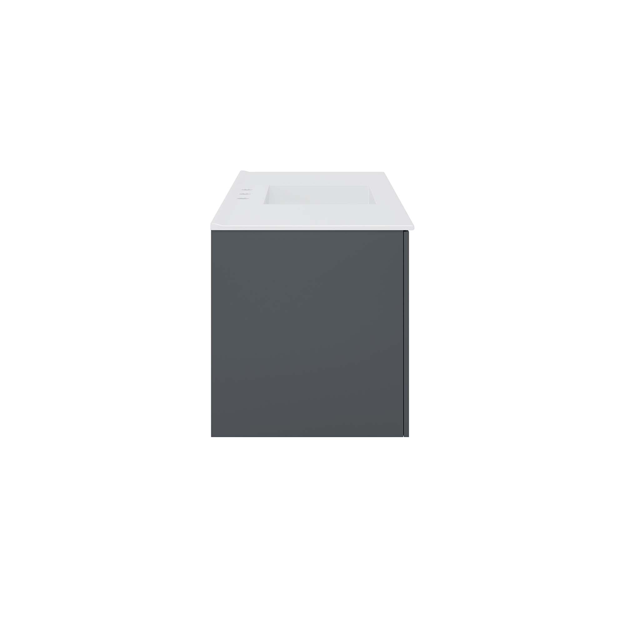 Vitality 48" Single Sink Bathroom Vanity, Gray White