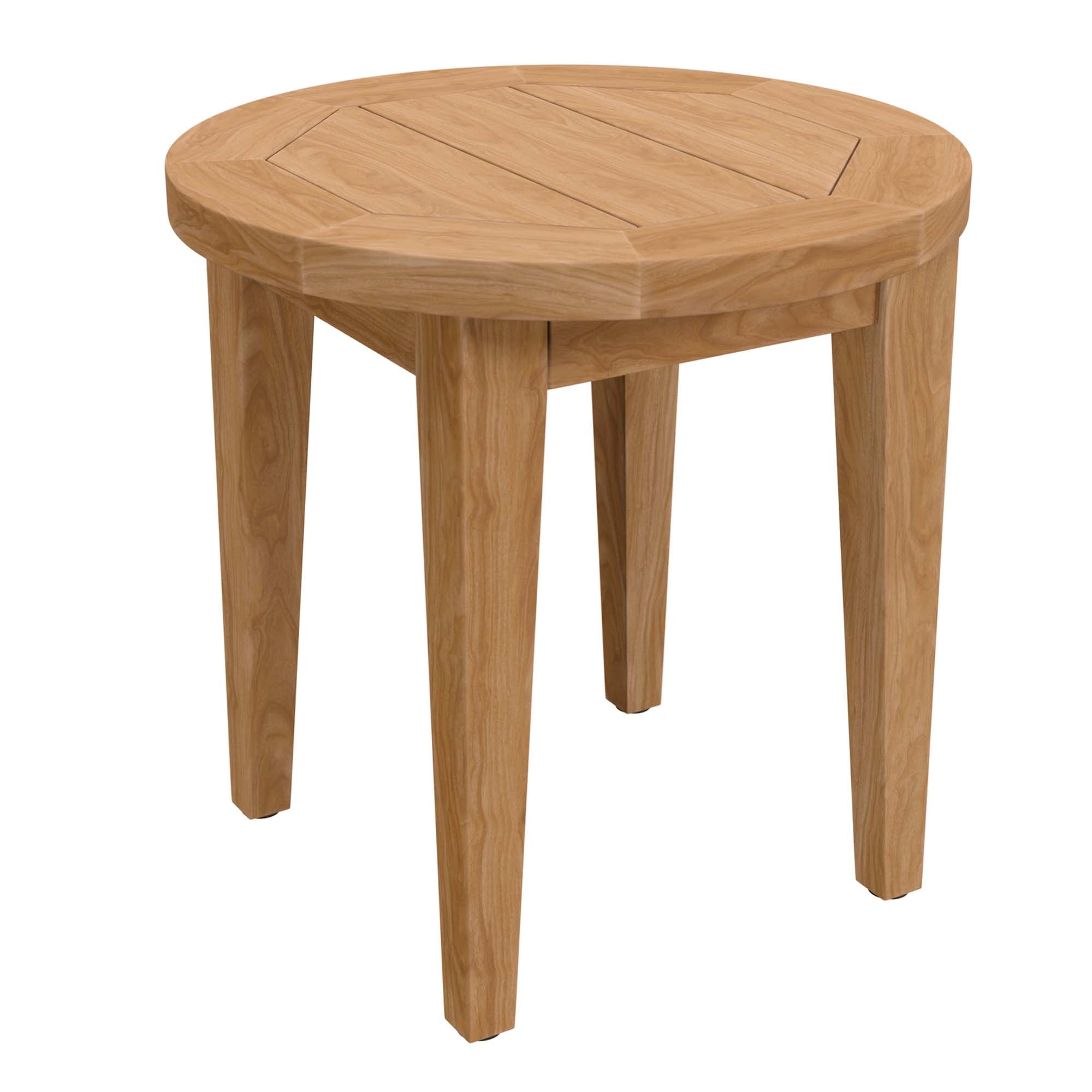 Brisbane 3-Piece Teak Wood Outdoor Patio Set, Natural White
