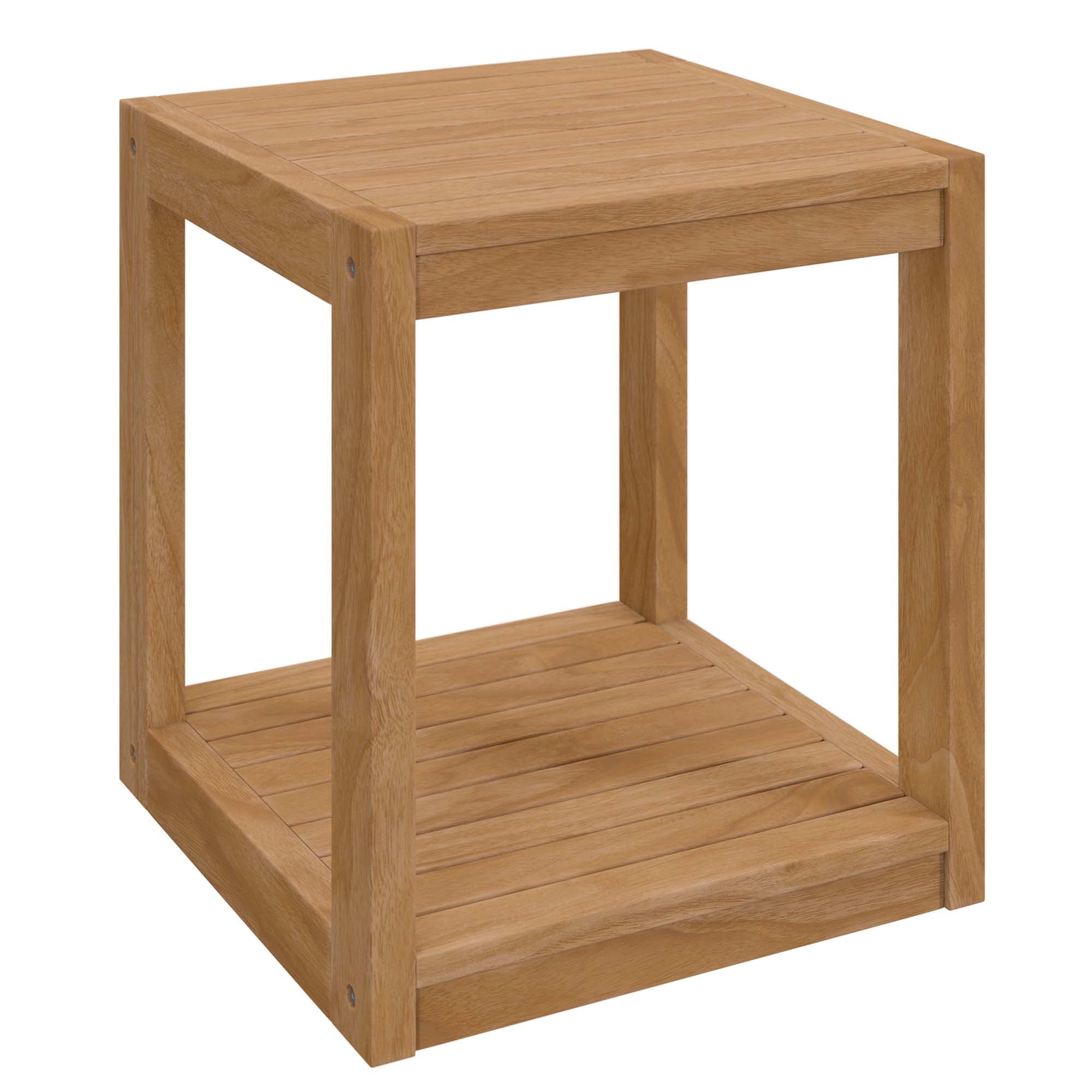Carlsbad 3-Piece Teak Wood Outdoor Patio Set, Natural White