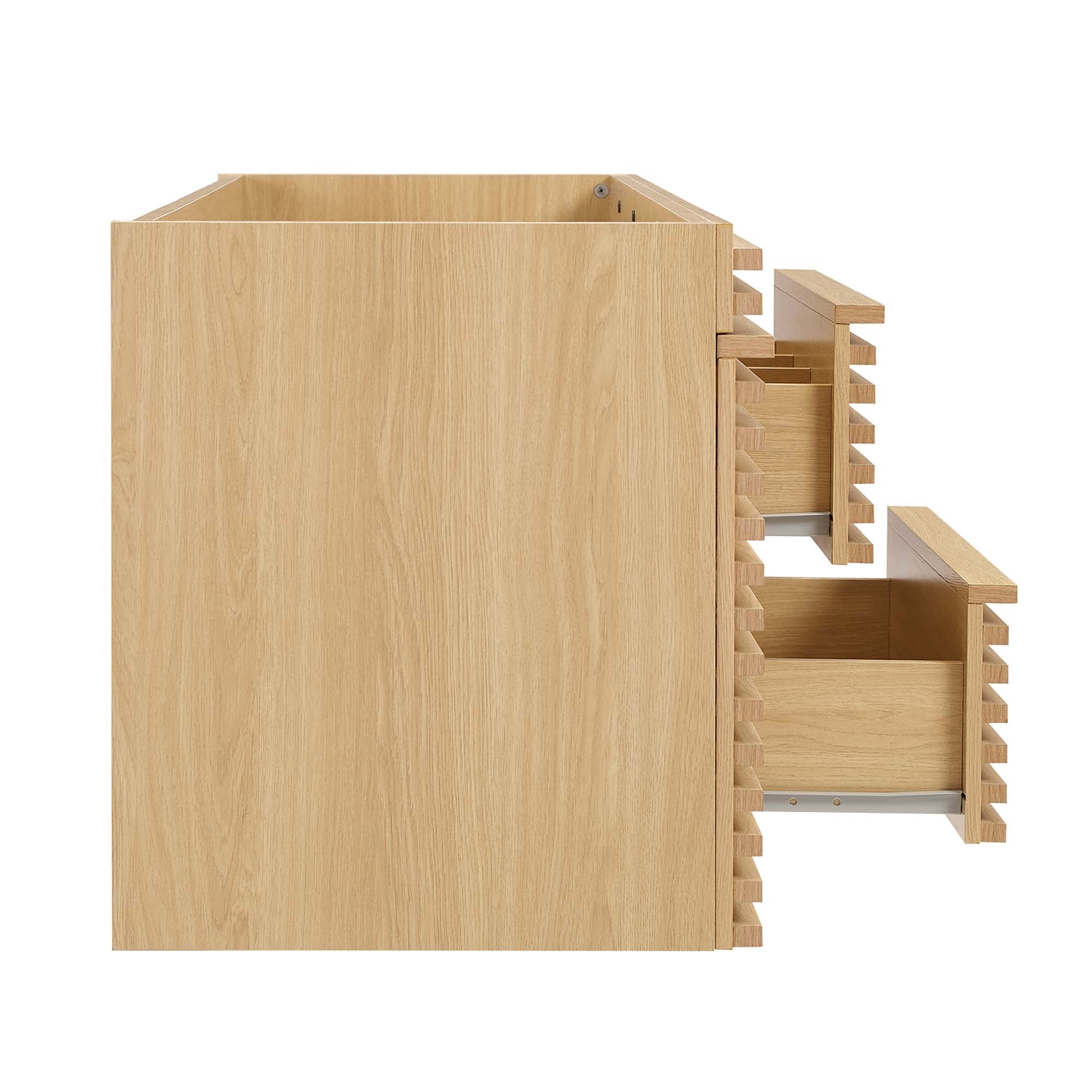 Render 48" Single Sink Compatible (Not Included) Bathroom Vanity Cabinet, Oak
