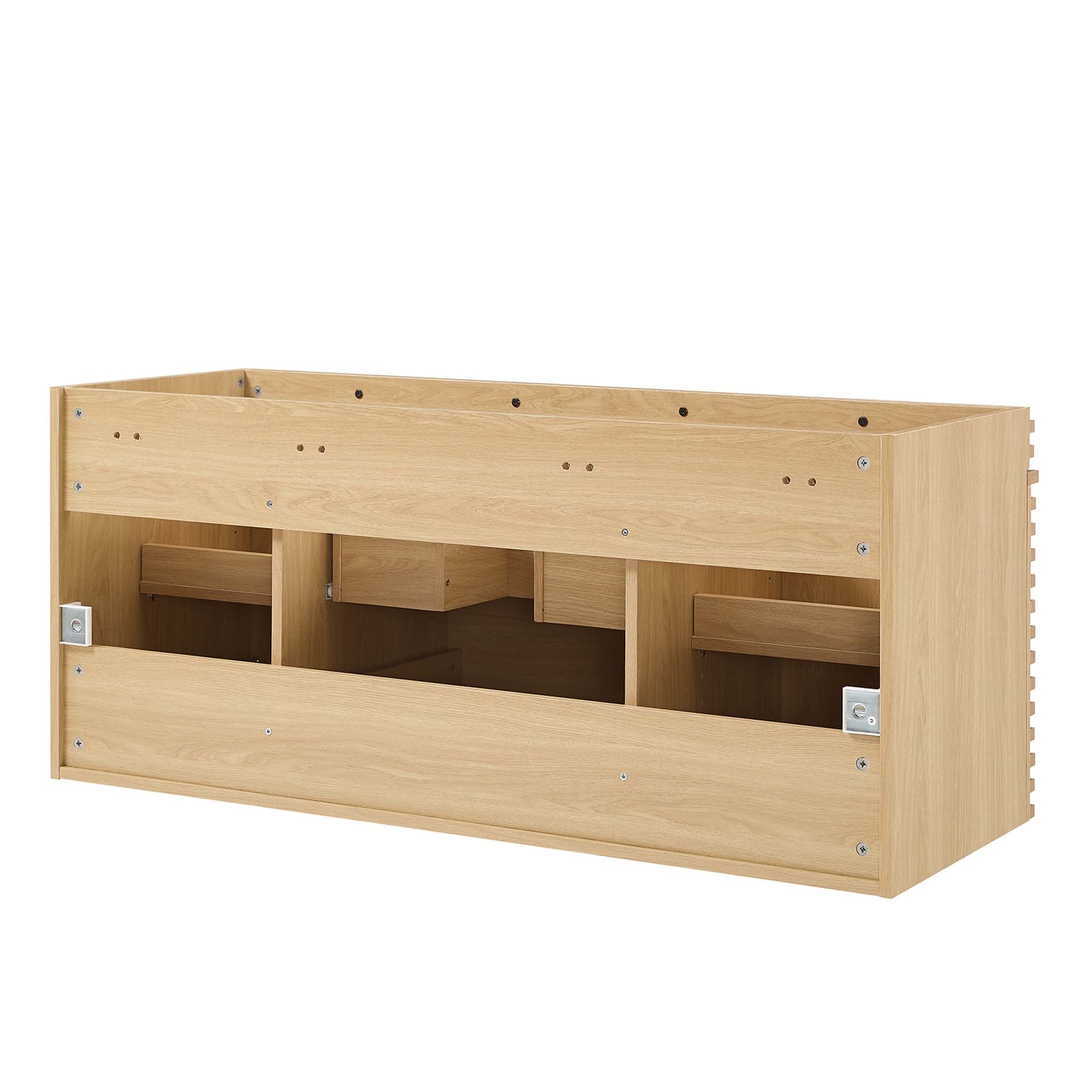 Render 48" Single Sink Compatible (Not Included) Bathroom Vanity Cabinet, Oak