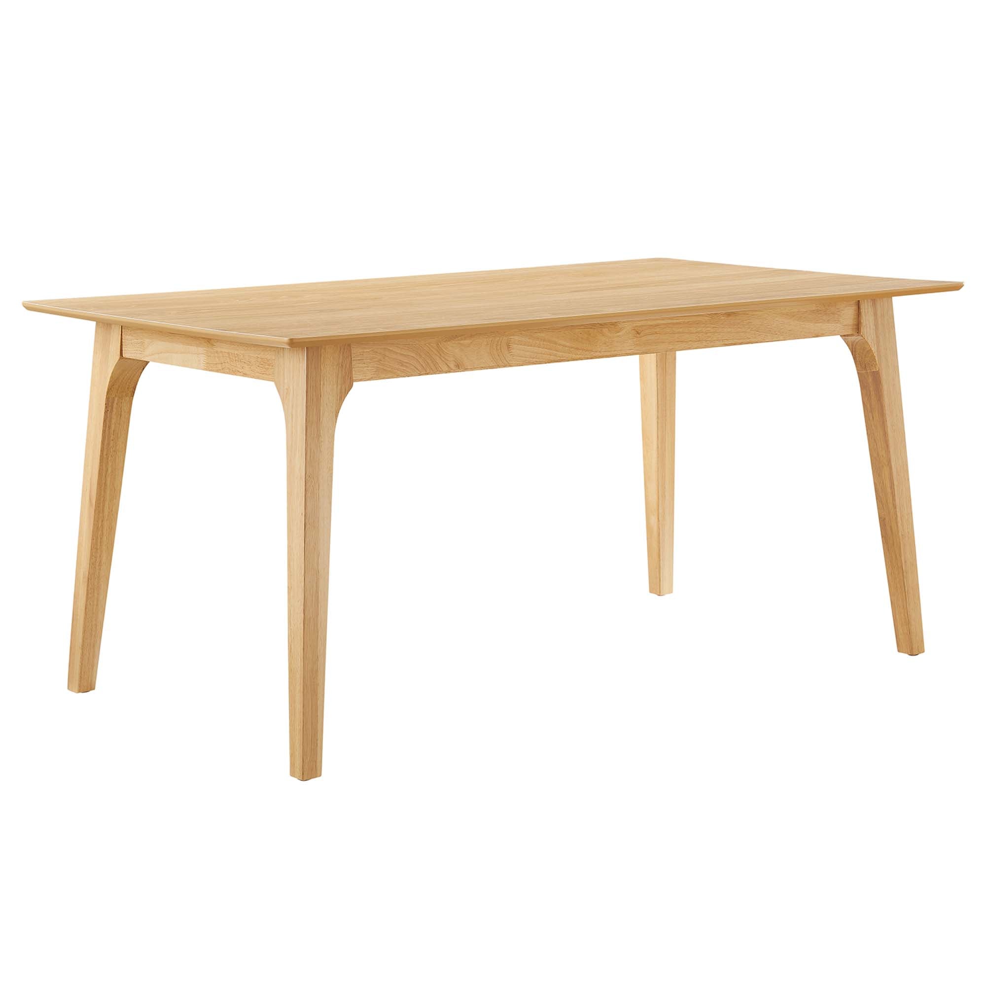 Juxtapose 63" Rectangle Dining Table, Oak Oak