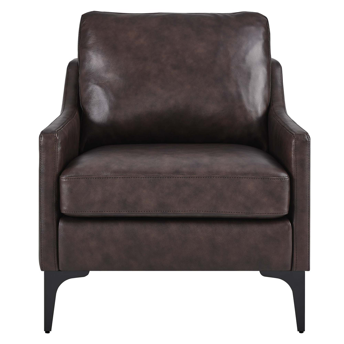 Corland Leather Armchair, Brown