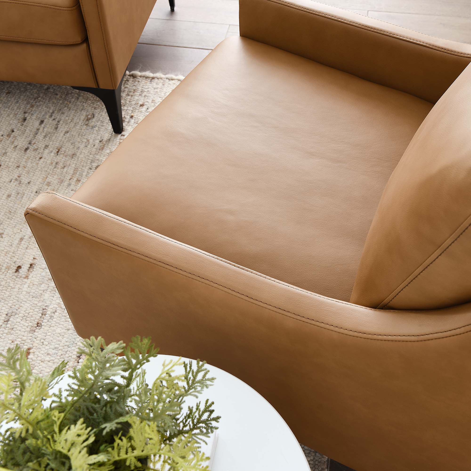 Corland Leather Armchair, Tan