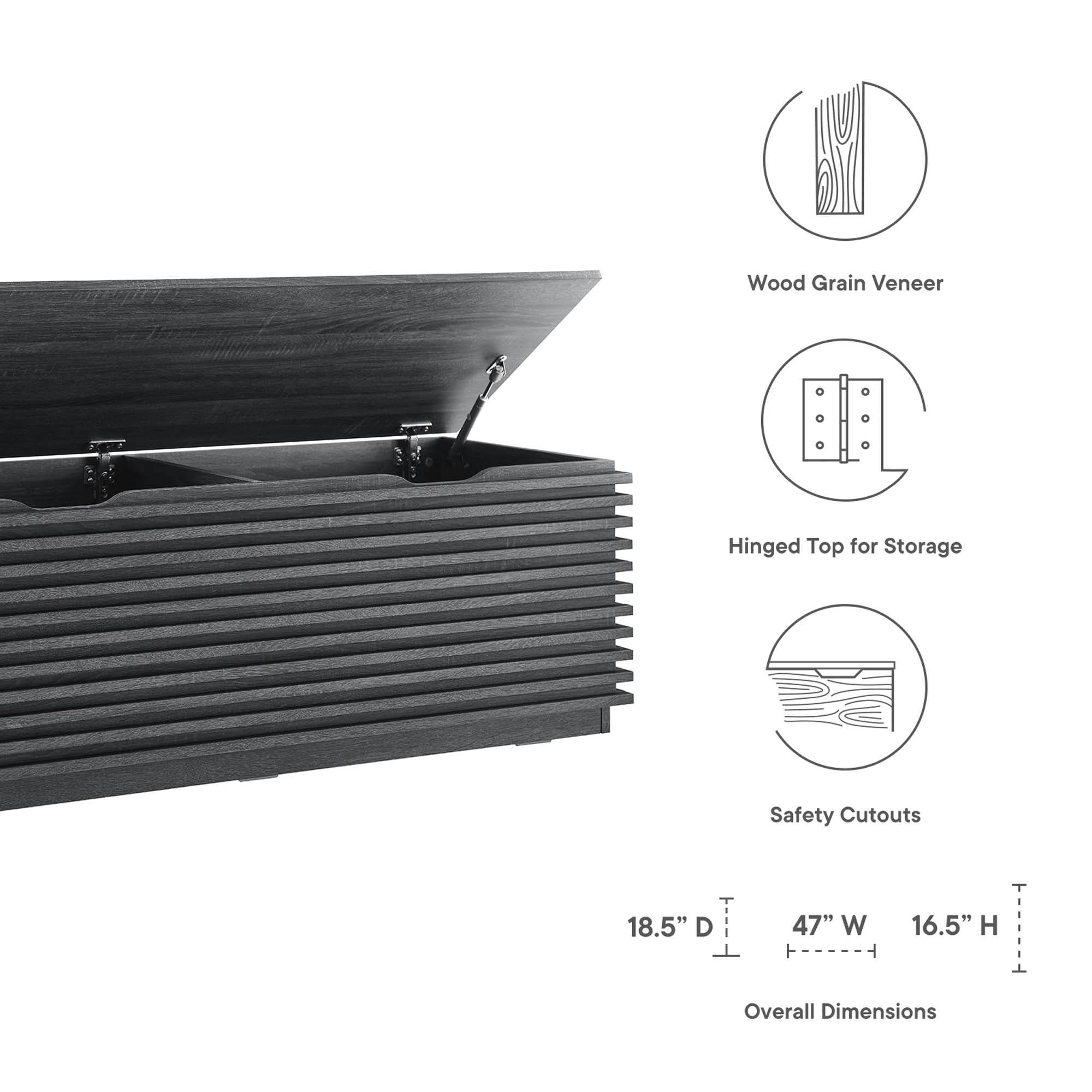 Render Storage Bench, Charcoal