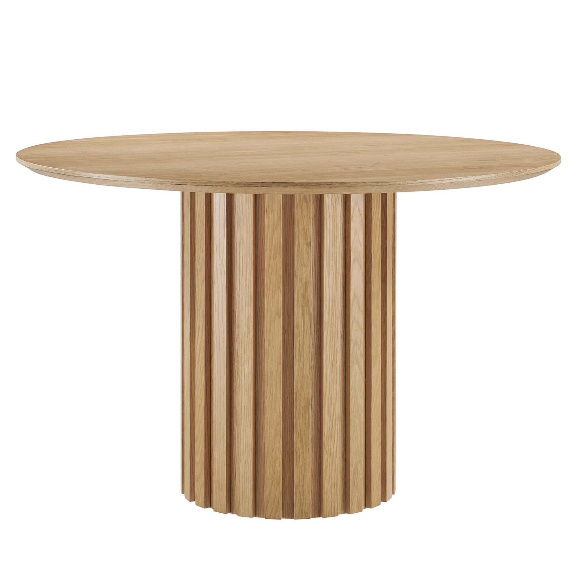 Senja 47" Round Dining Table, Oak