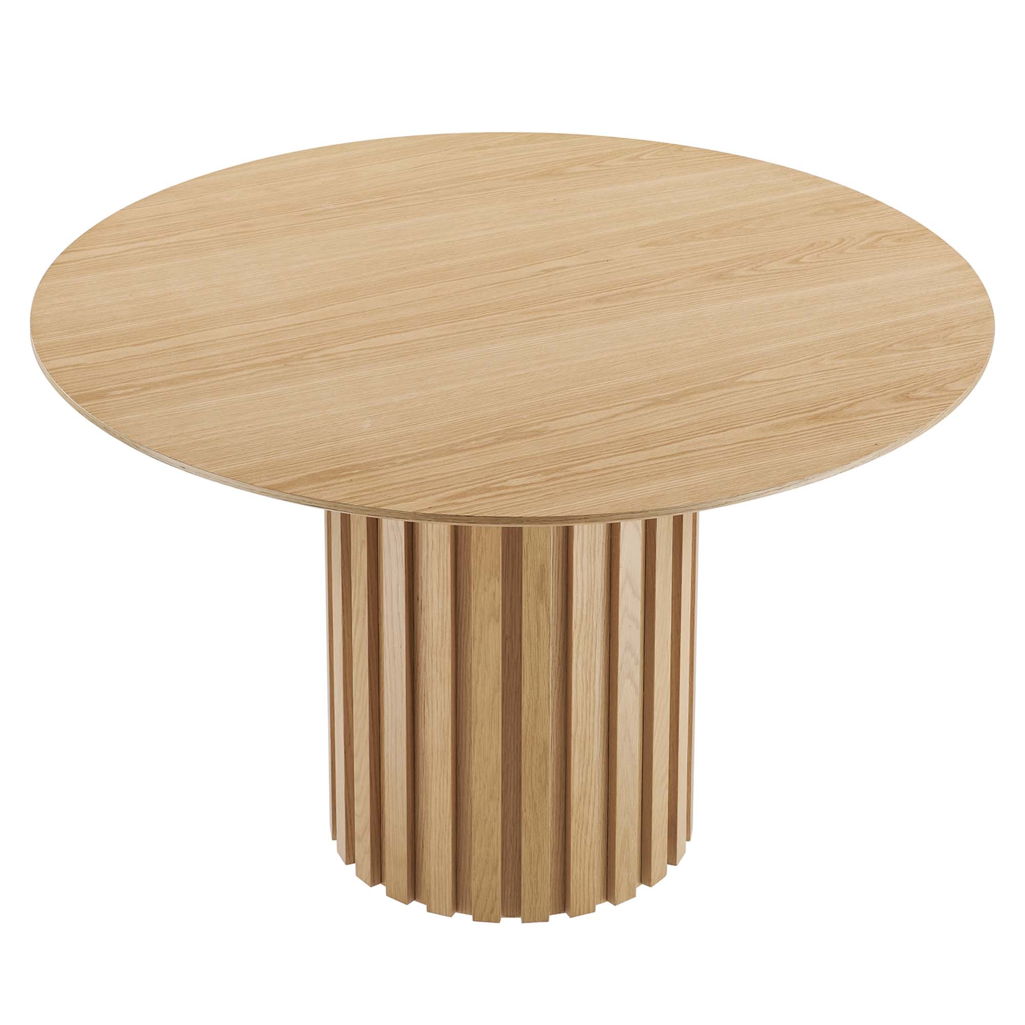 Senja 47" Round Dining Table, Oak