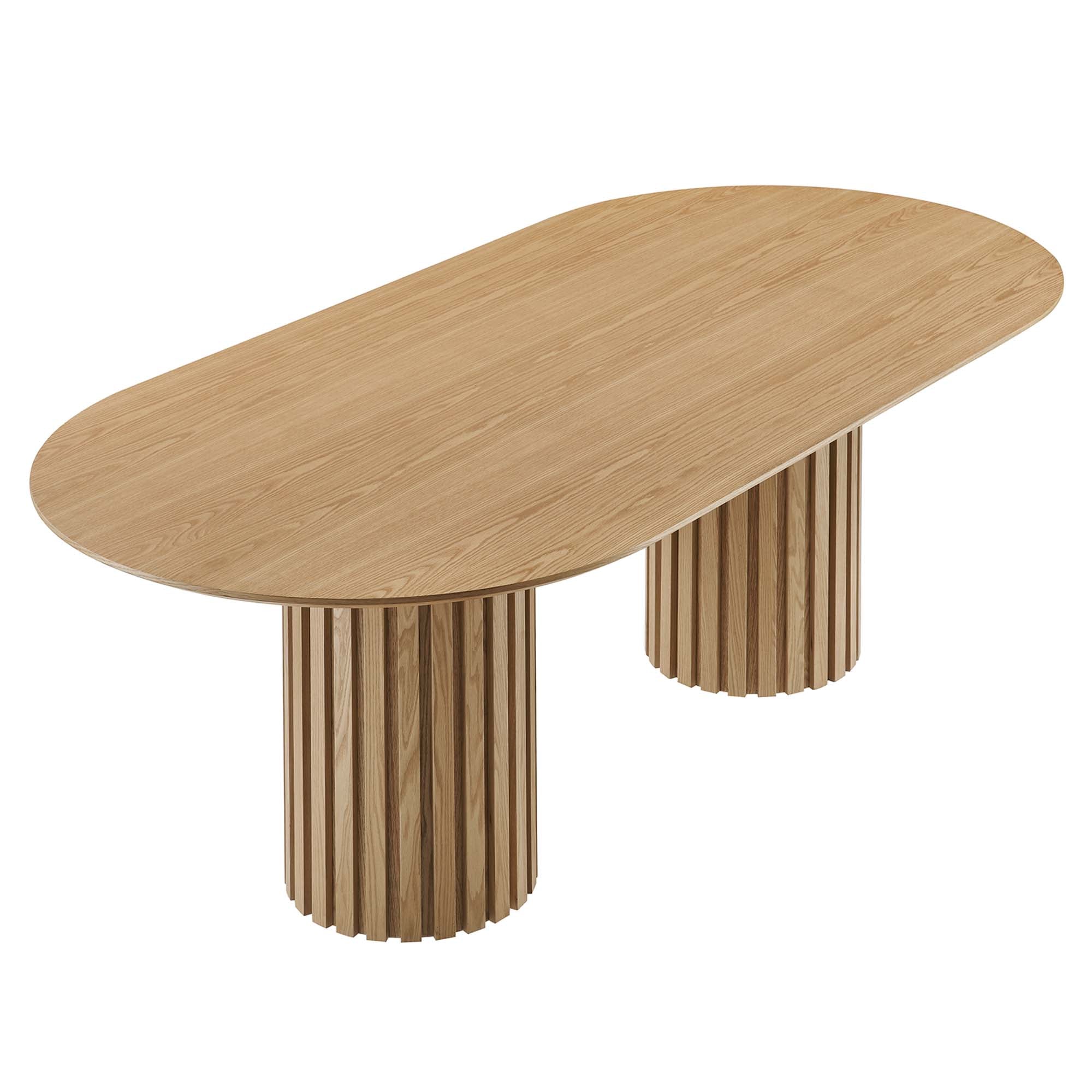 Senja 95" Oval Dining Table, Oak