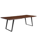 Viggo 96" Live Edge Acacia Wood Acacia Wood Dining Table, Black Walnut