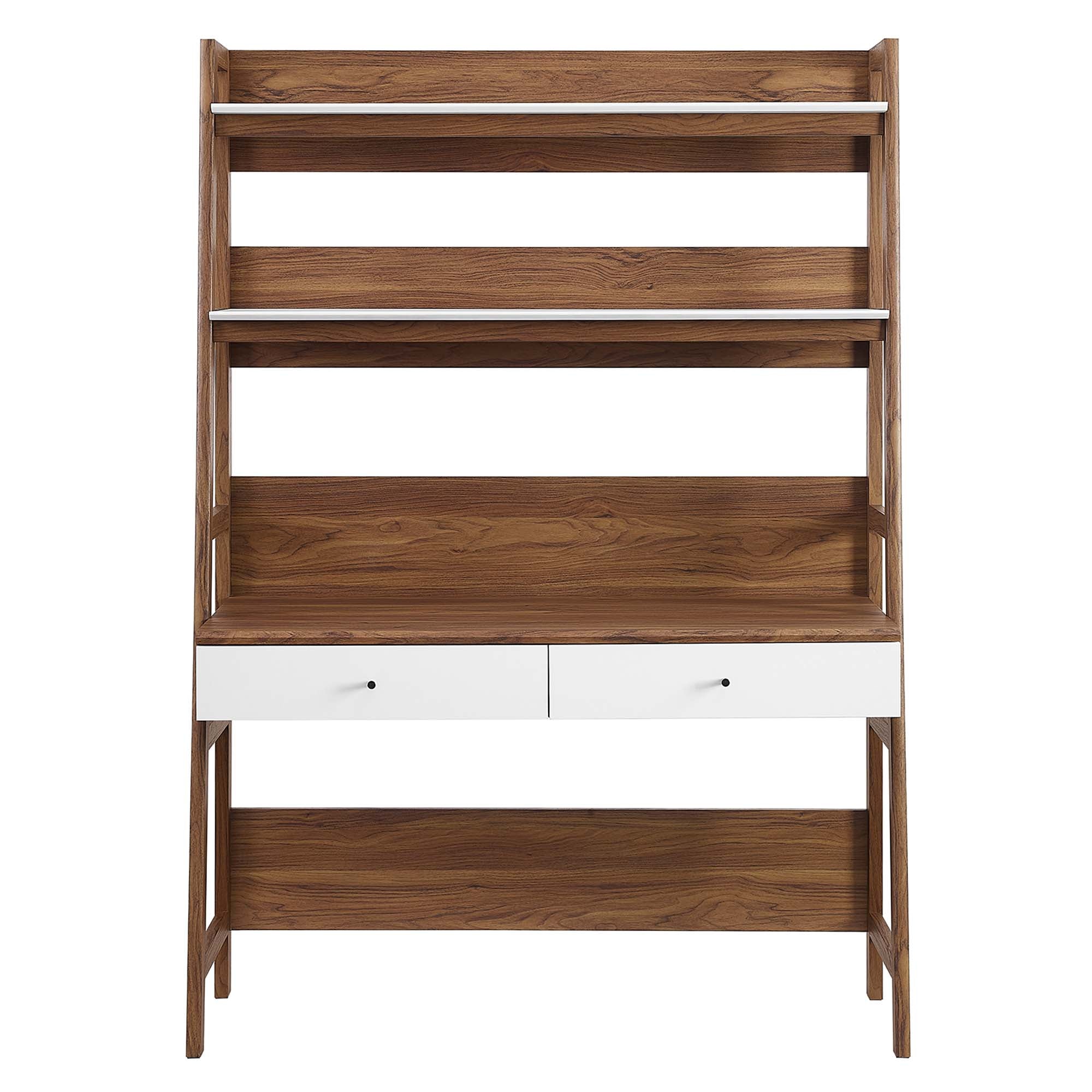 Bixby Office Desk, Walnut White