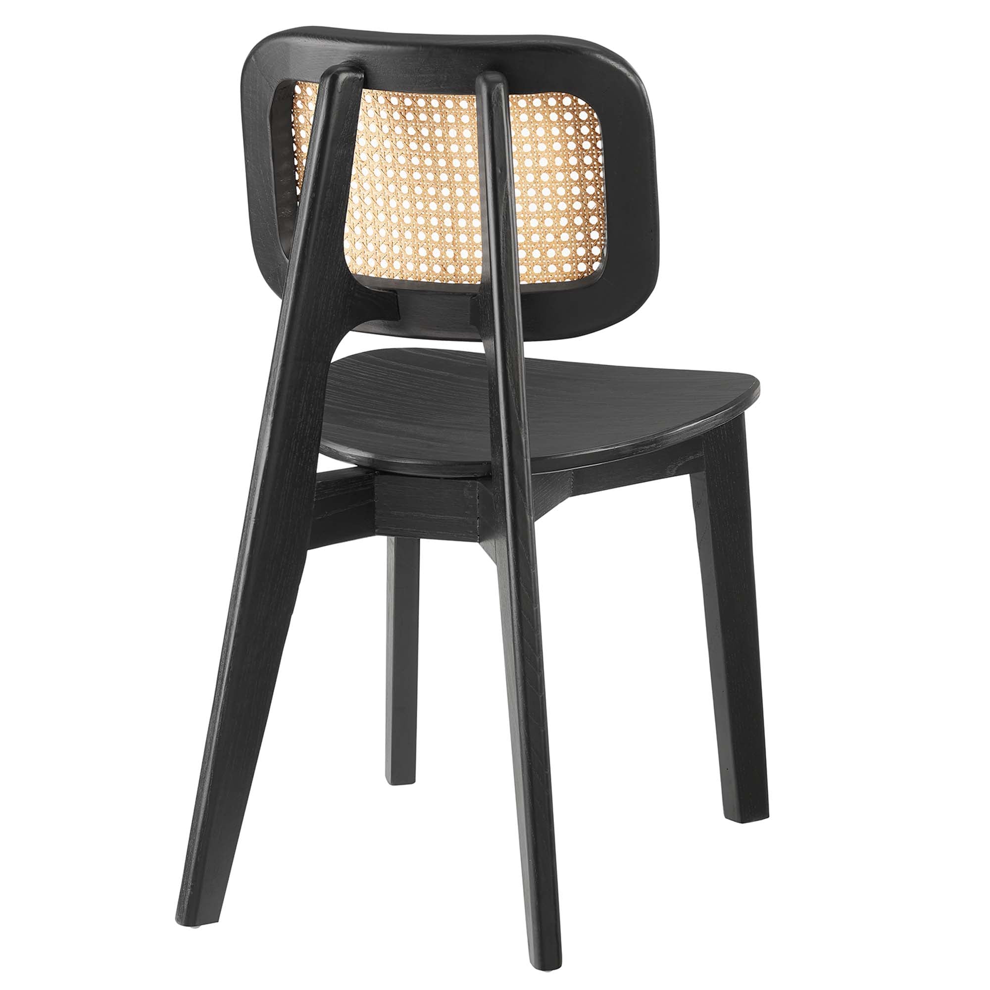 Habitat Wood Dining Side Chair Set of 2, Black
