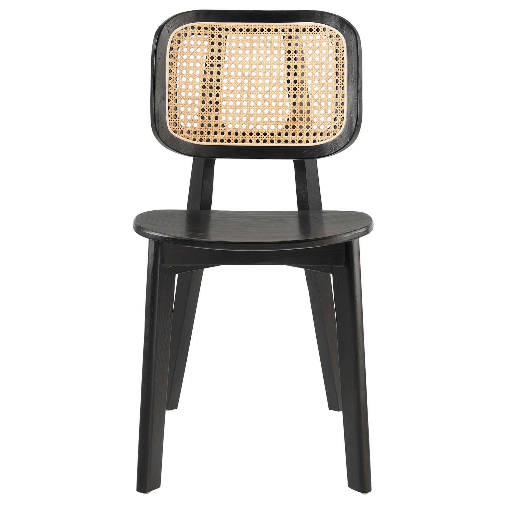 Habitat Wood Dining Side Chair Set of 2, Black