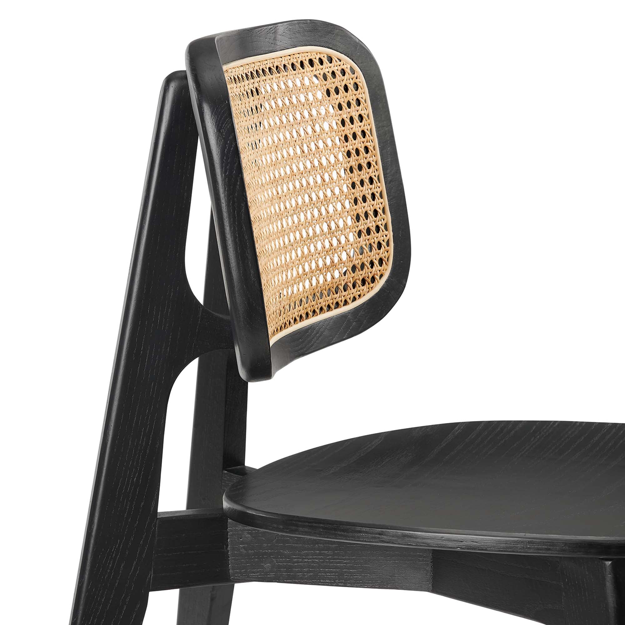 Habitat Wood Dining Side Chair Set of 2, Black