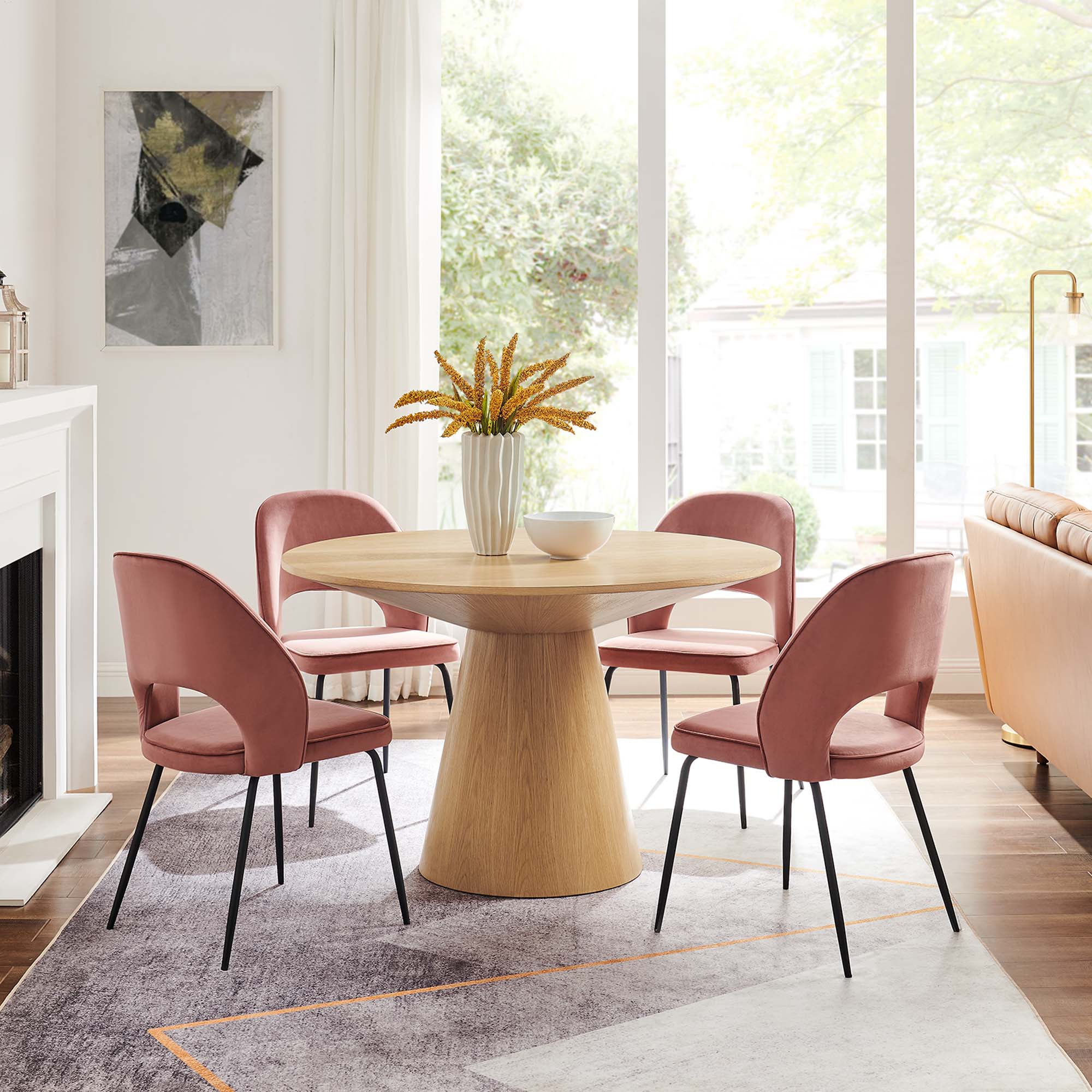 Provision 47" Round Dining Table, Oak