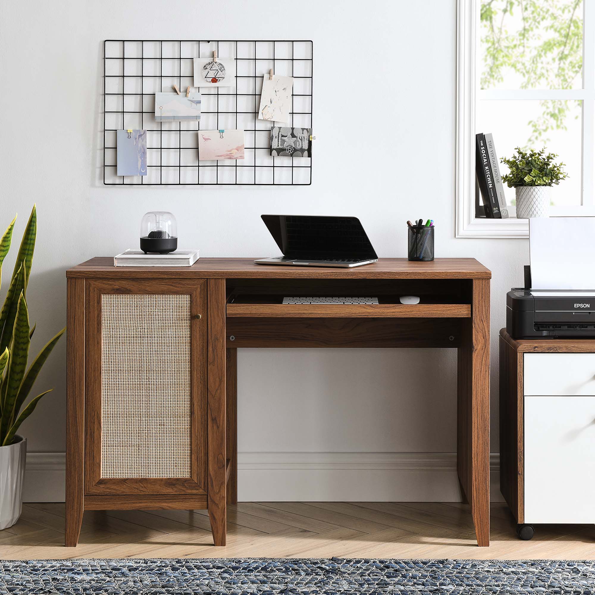Soma 47" Office Desk, Walnut