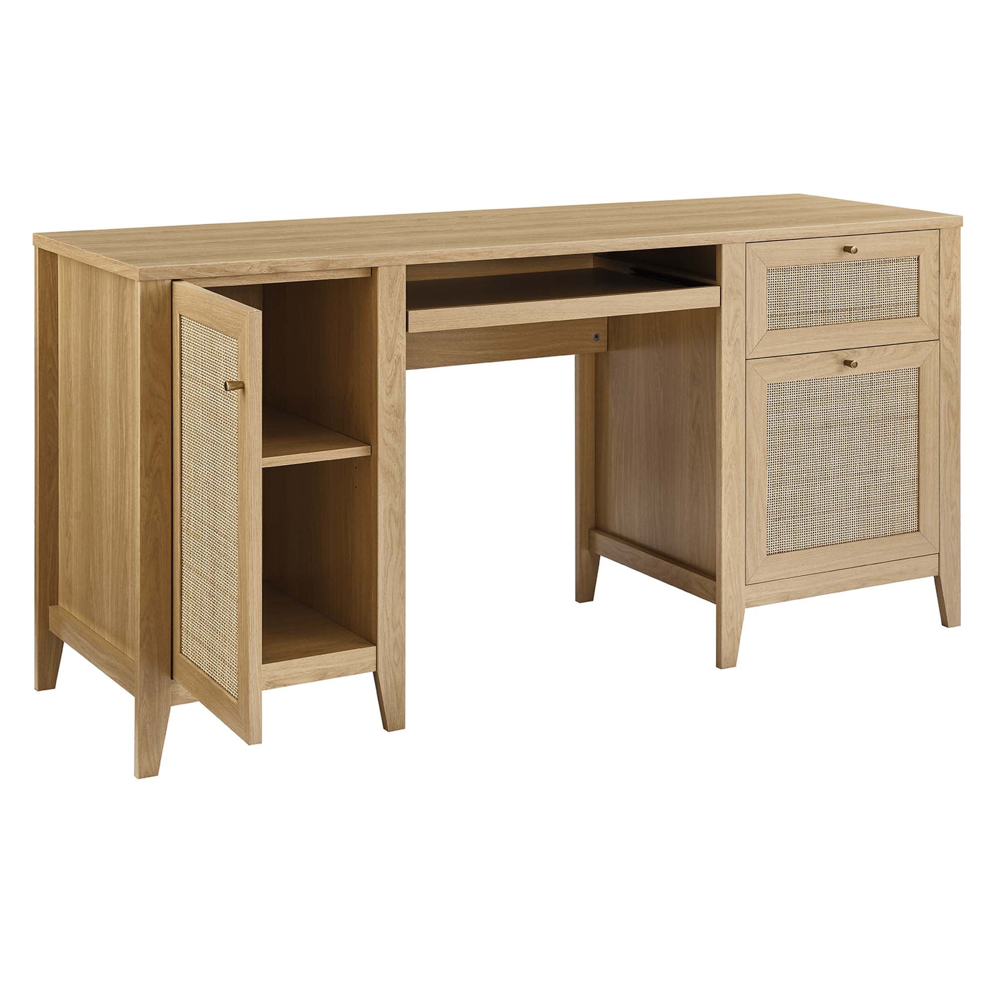 Soma 63" Office Desk, Oak